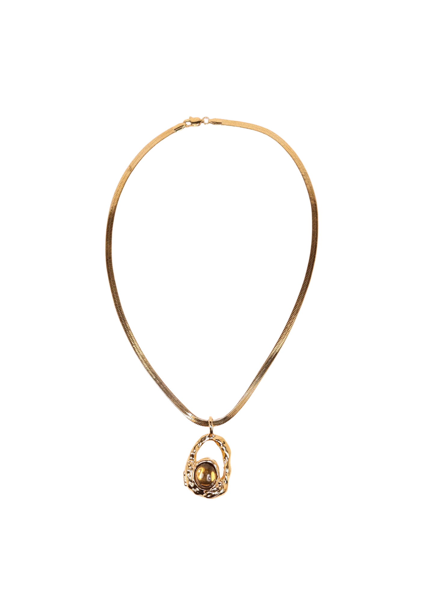 Malibu Locket Necklace Gold