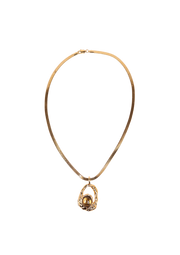 Malibu Locket Necklace Gold