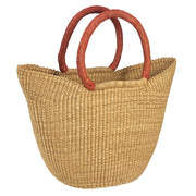 African Bolga Baskets : Natural Medium Tote (G-134N)