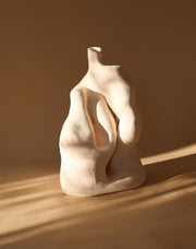 White Sculptural Vase