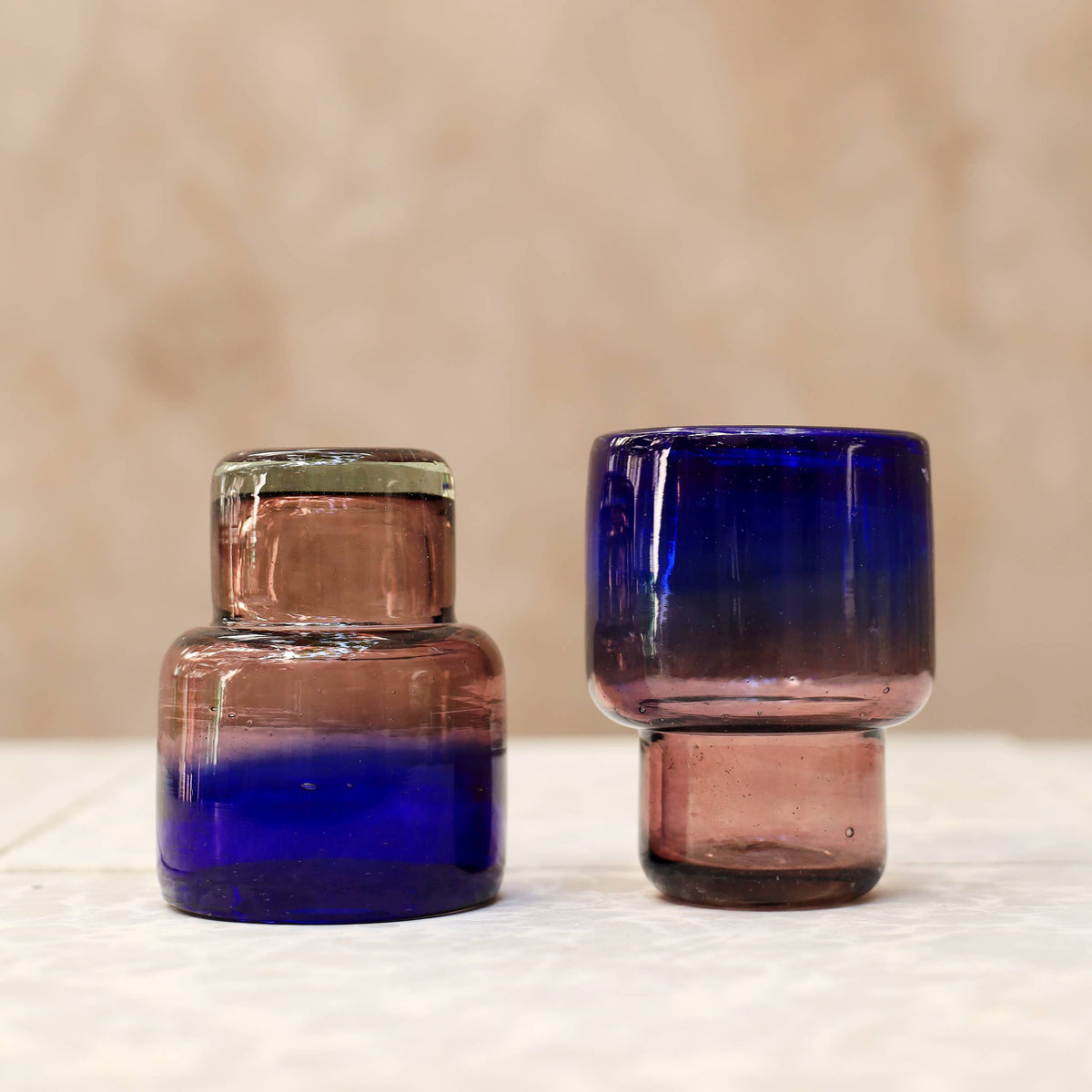 Hand Blown Stacking Glass Tumbler - Guadalajara