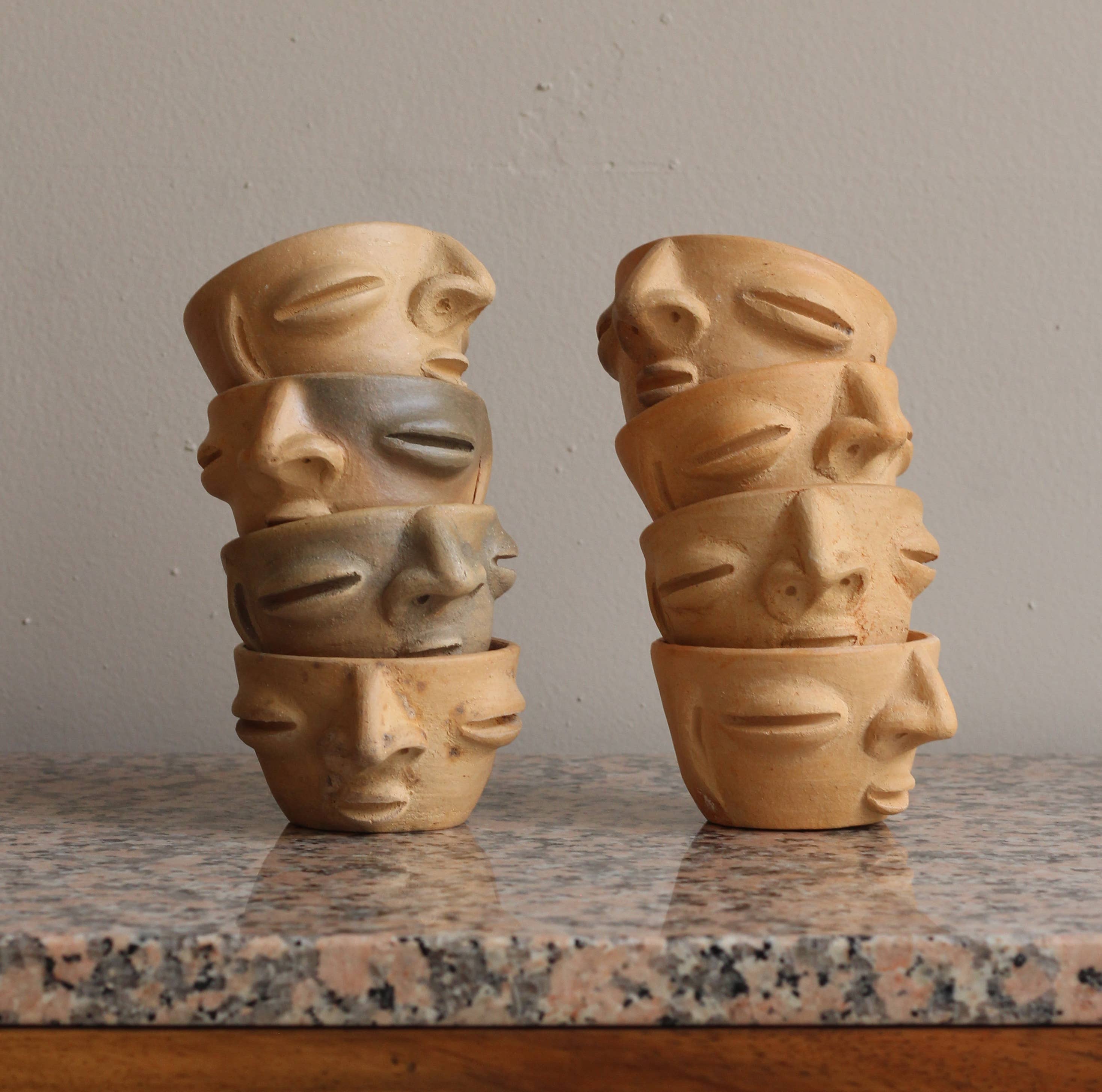 Mezcal Cups with Face - Oaxaca