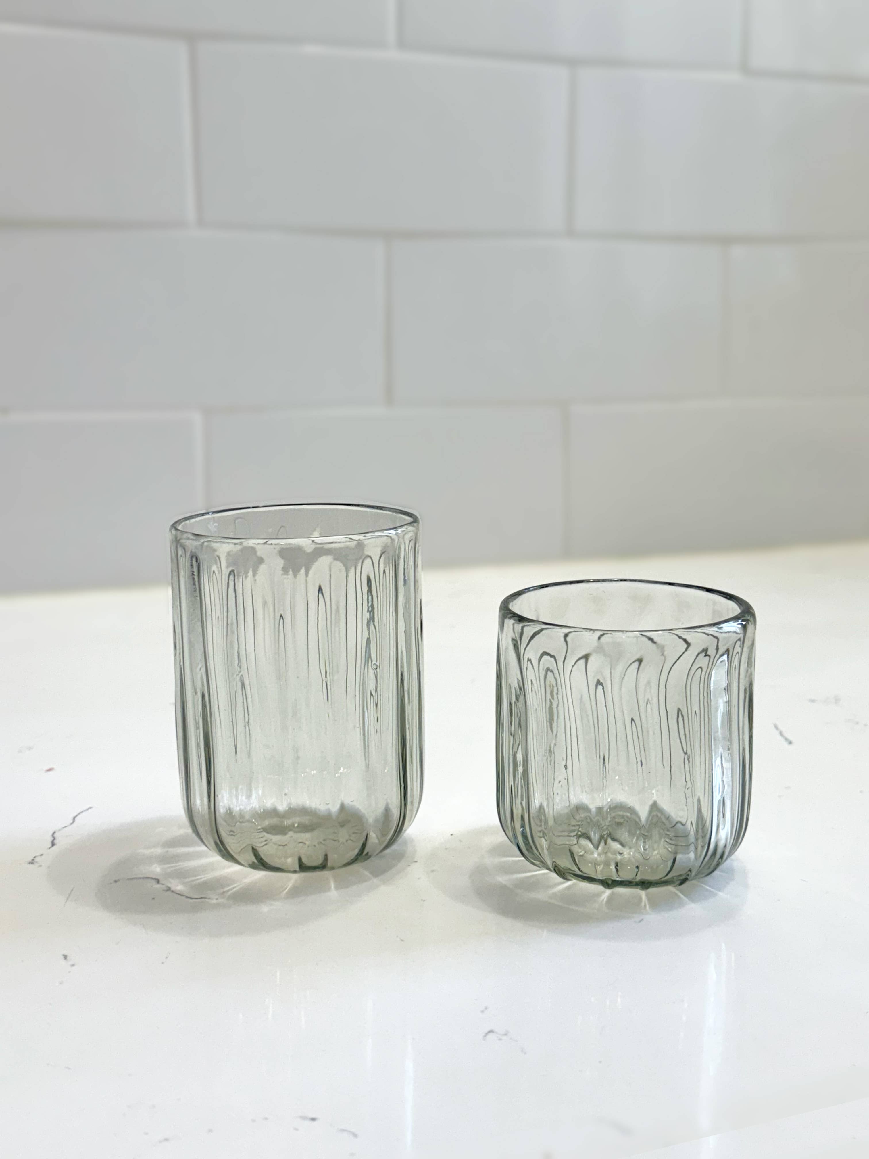 Handblown Fluted Tumbler
