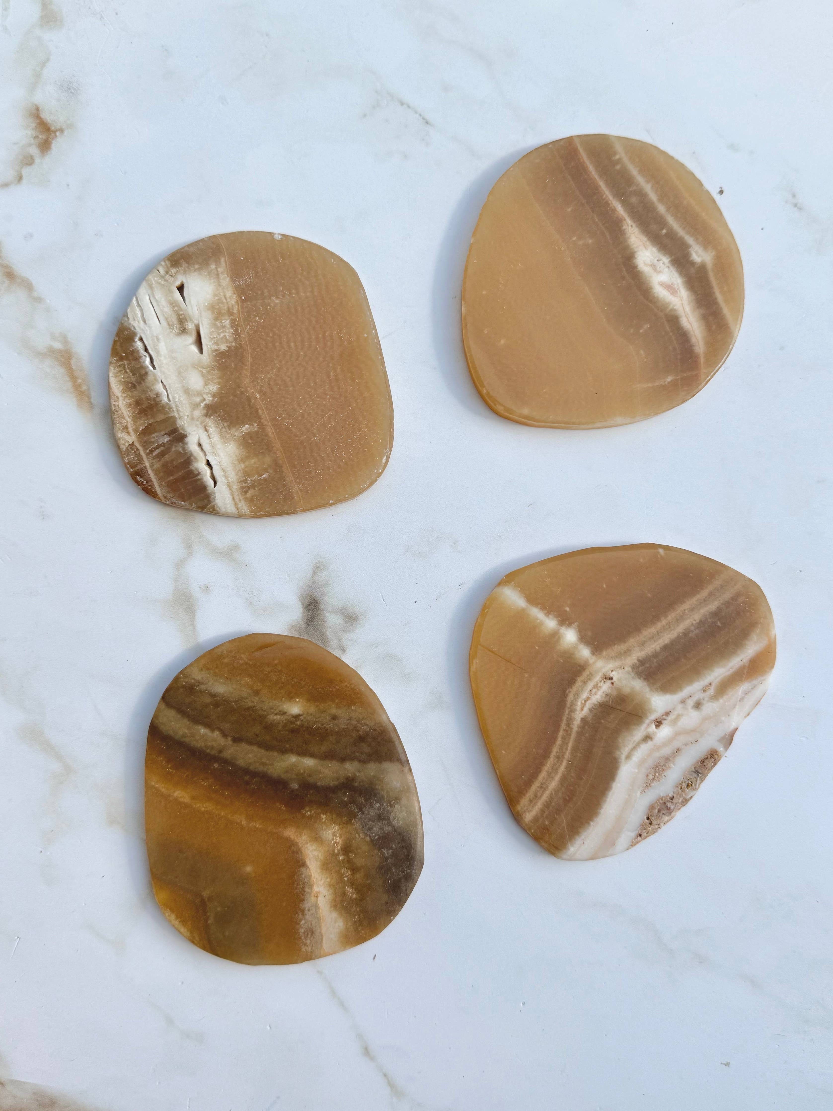 Chocolate Onyx Coaster Set