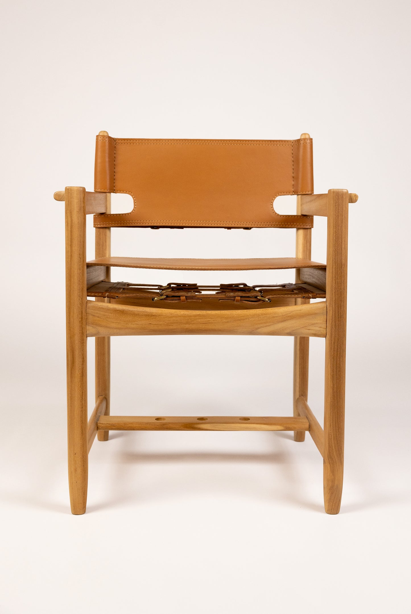 Leather Strap Safari Dining Chair