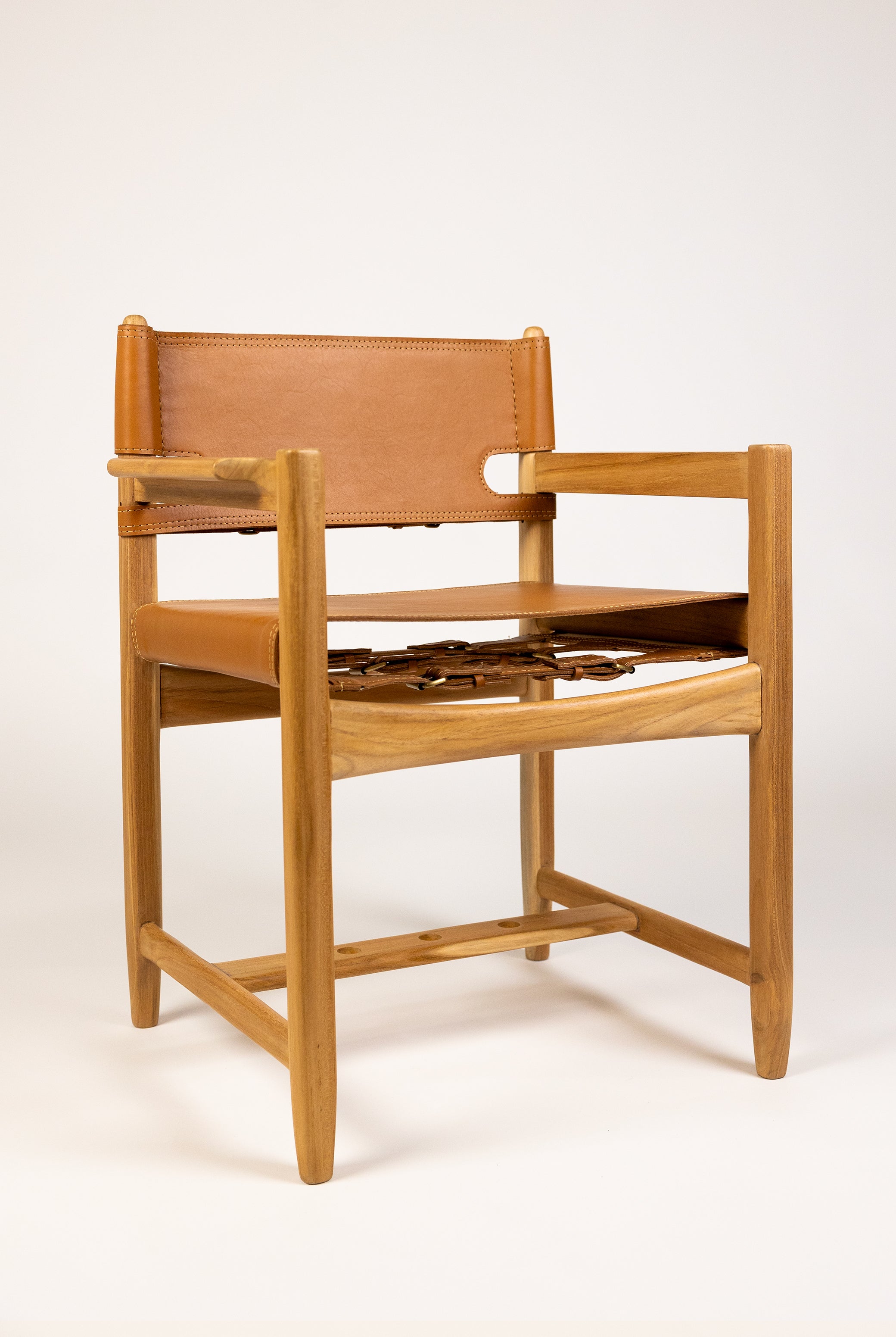 Leather Strap Safari Dining Chair