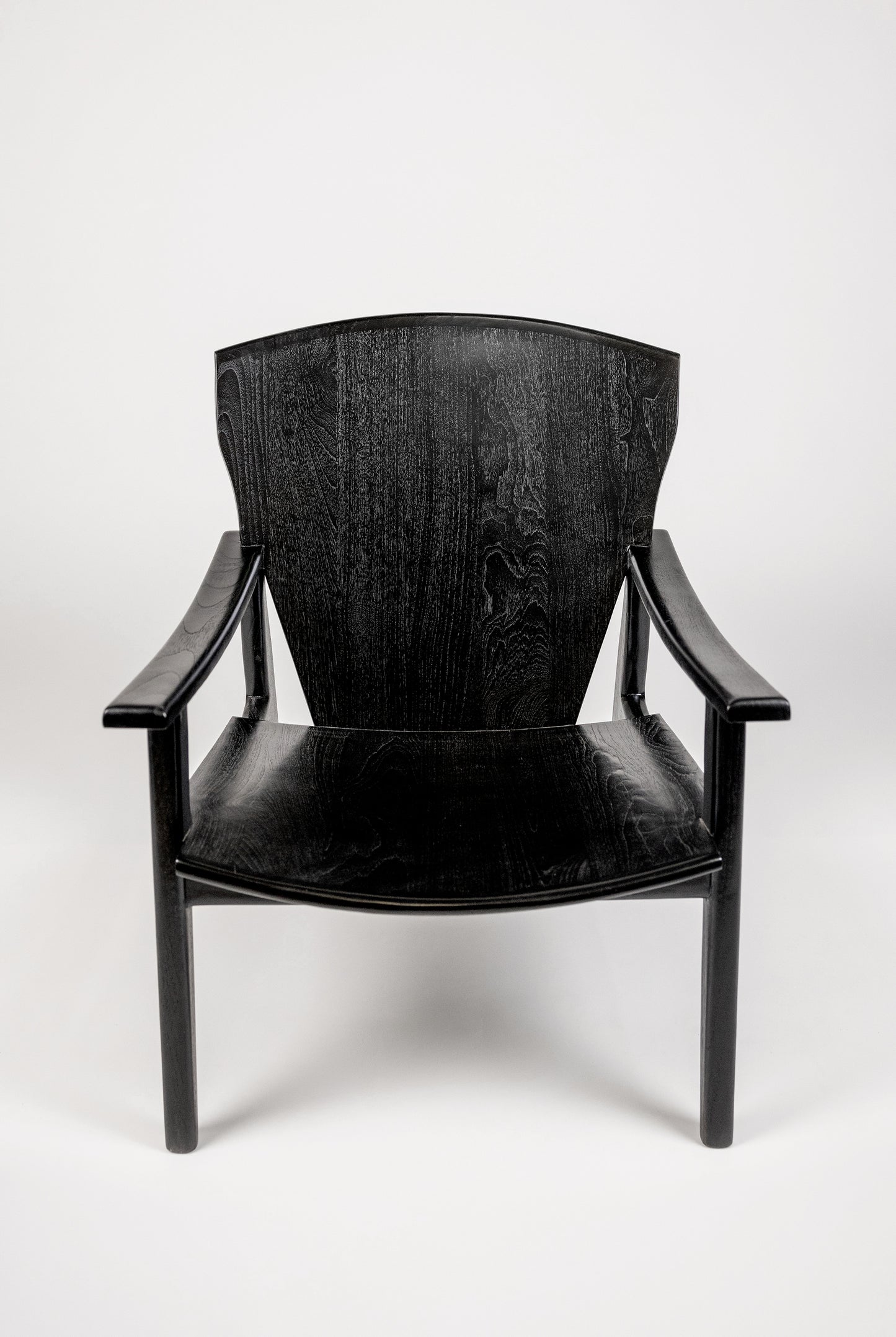 Reclaimed Black Wood Occasional Chair