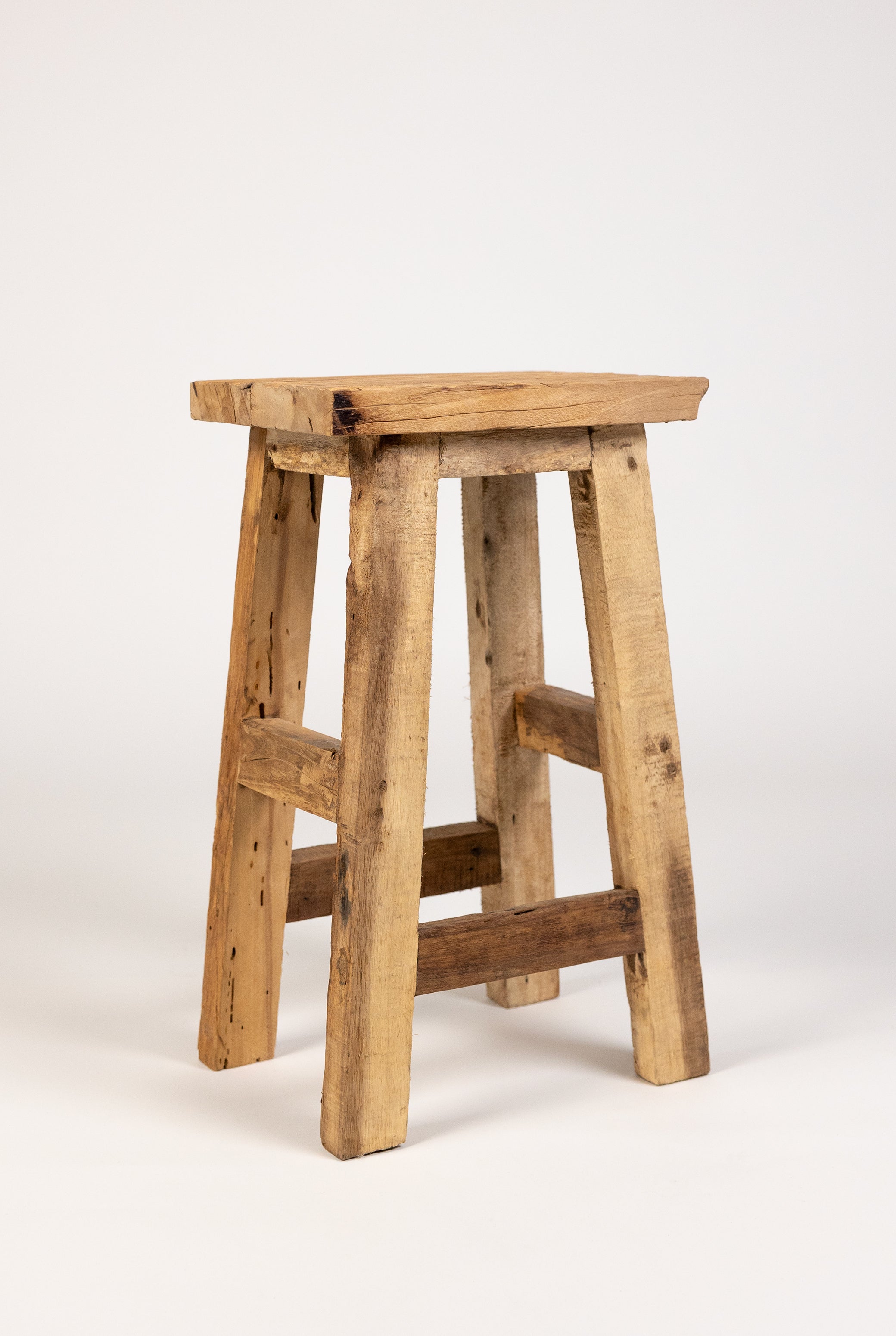 Reclaimed Rustic Stool – Roam Homeware