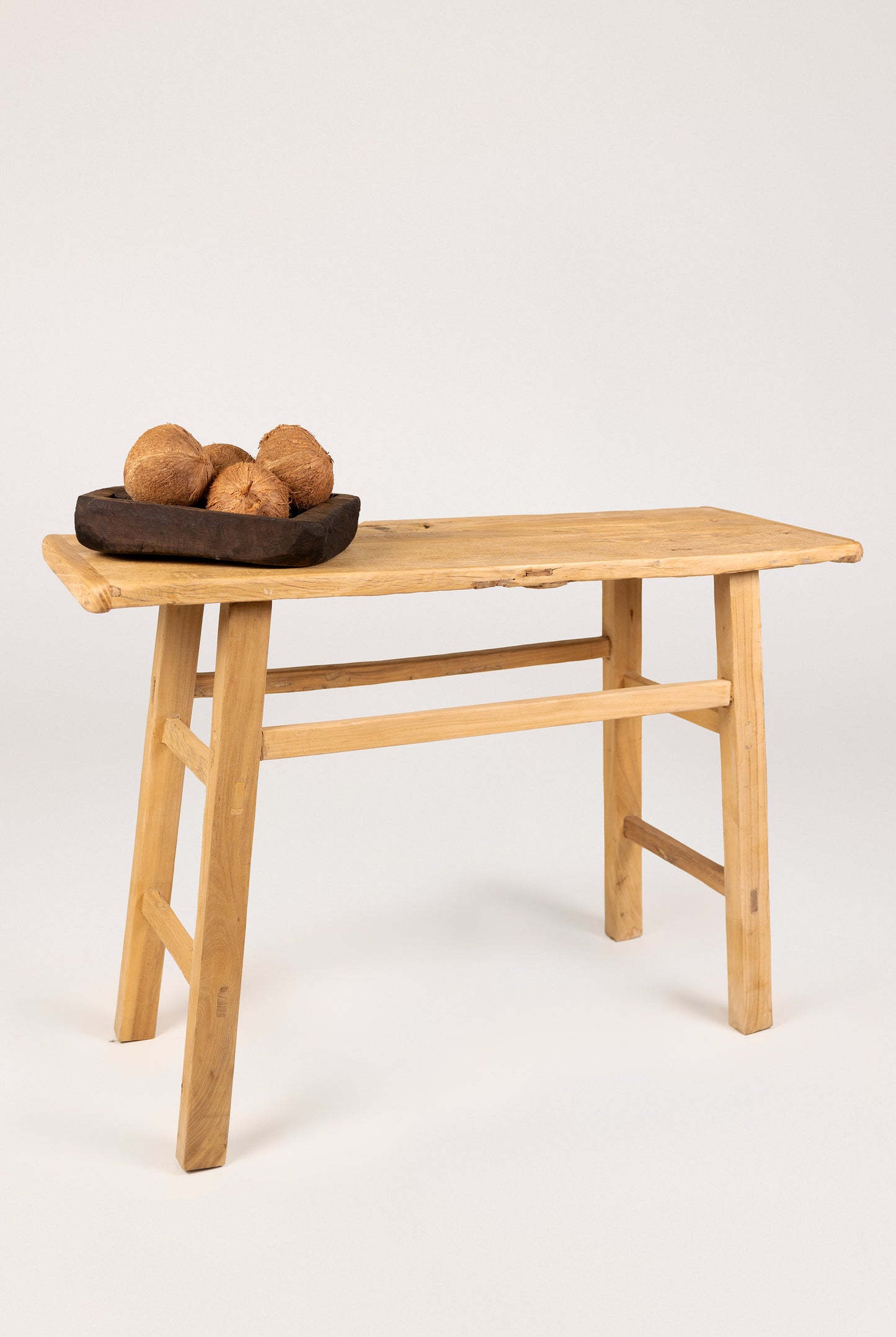 Old Elm Short Console Table