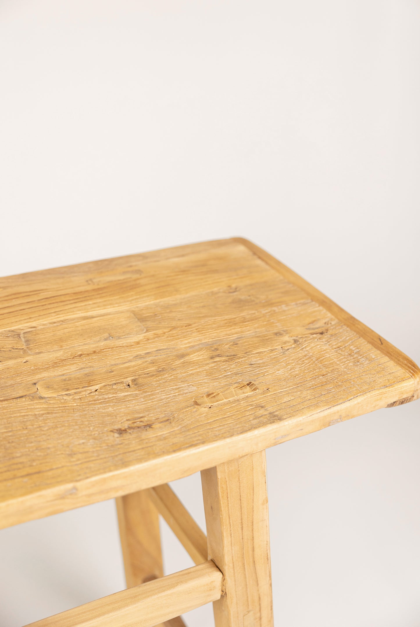 Old Elm Short Console Table