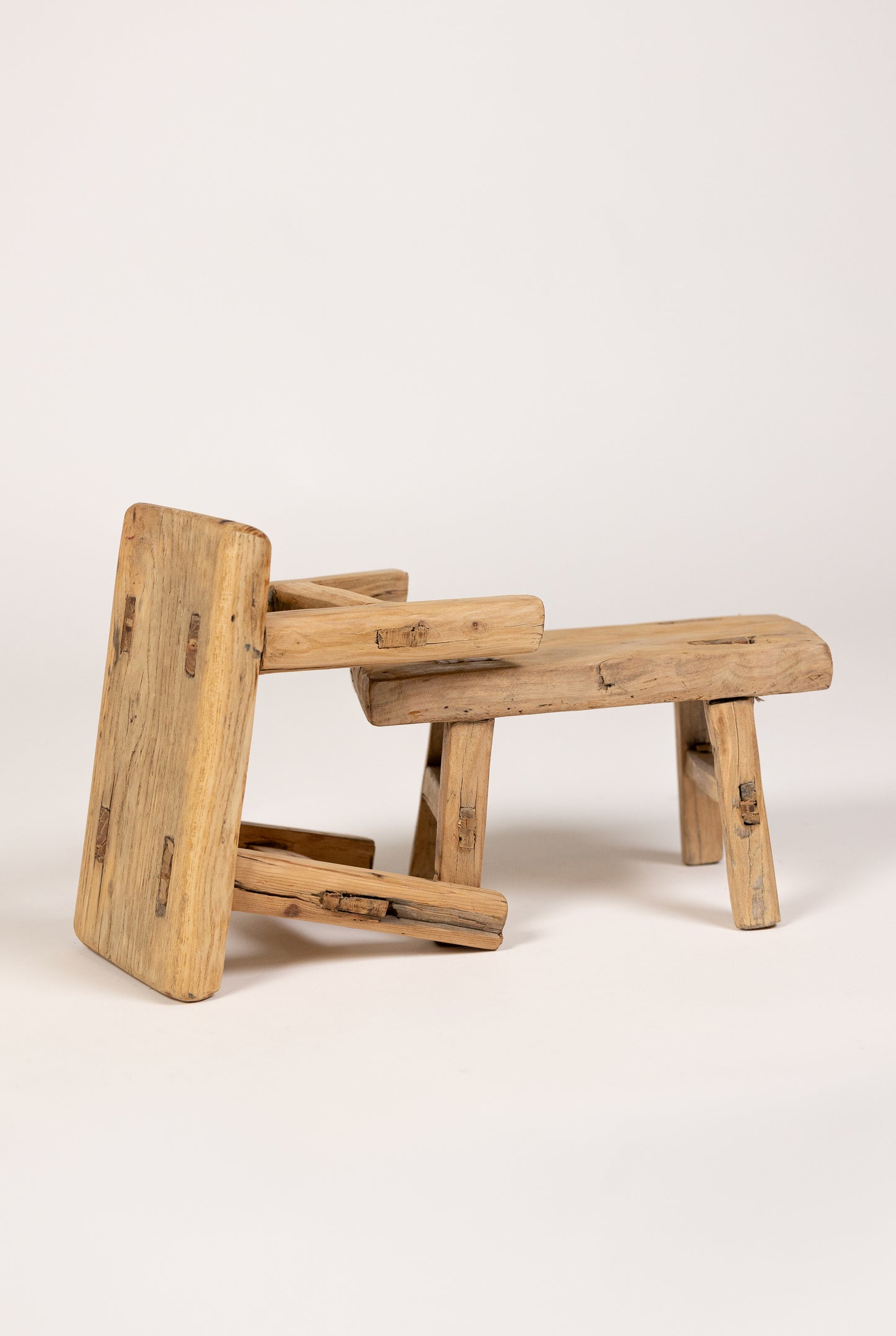 Elm Wood Mini Stool