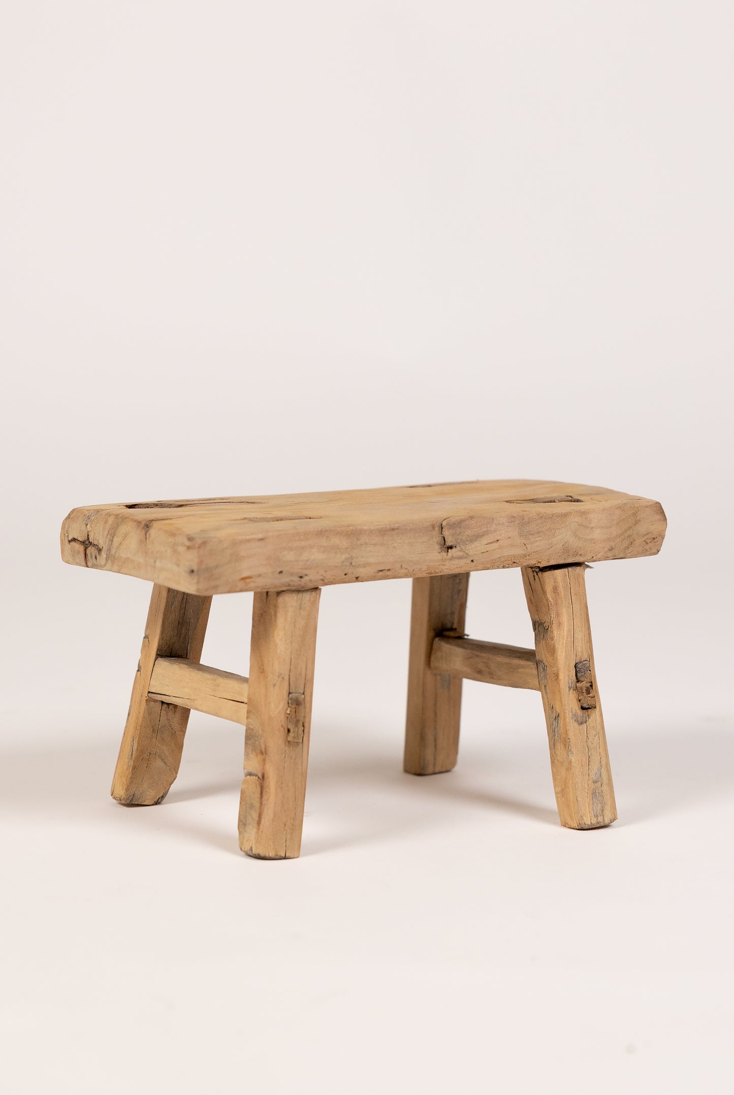 Elm Wood Mini Stool