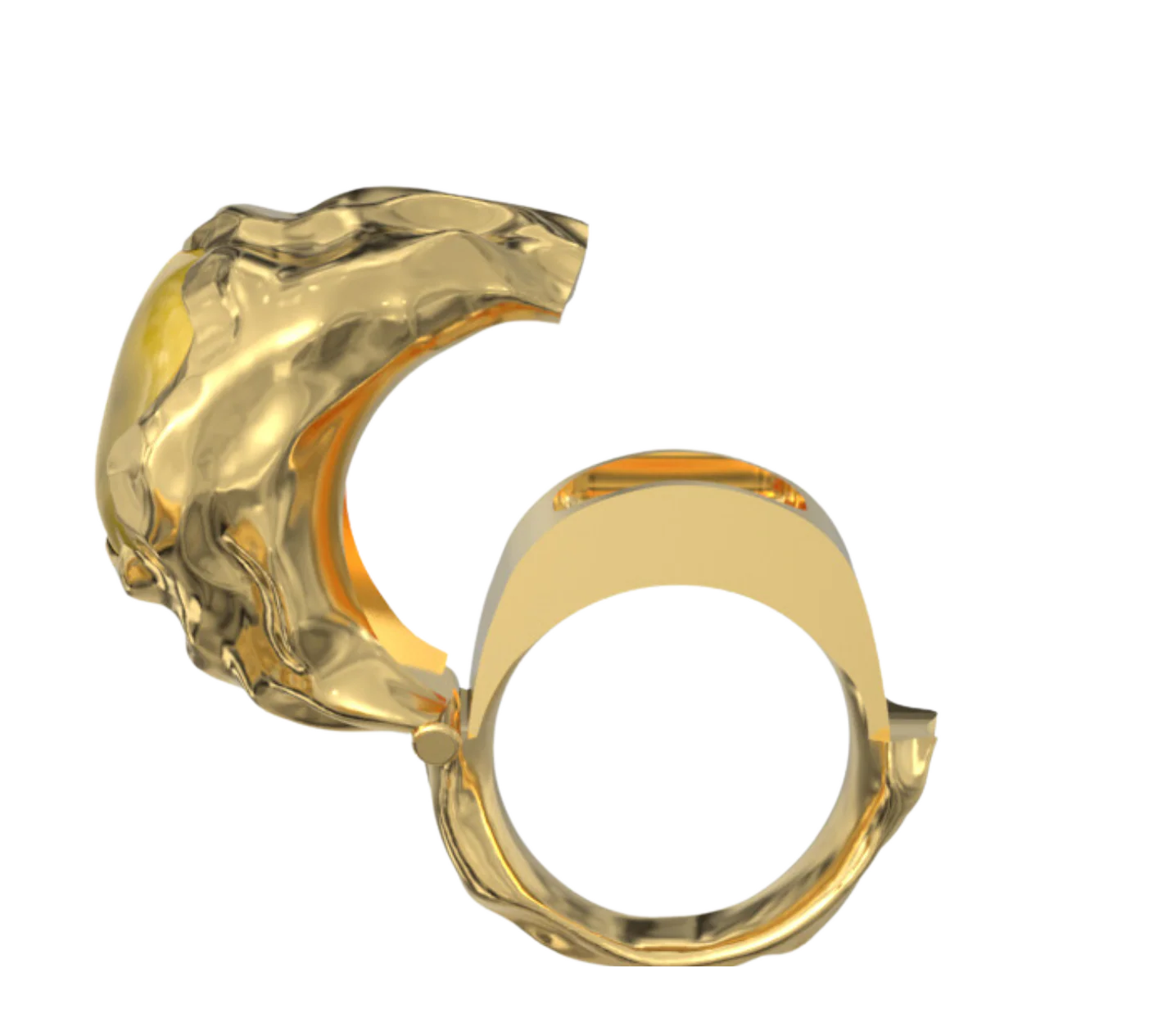 Mallorca Lip Balm Ring Gold