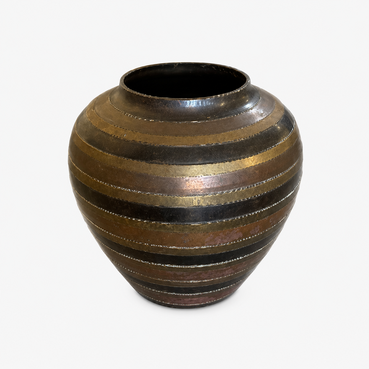 Multicolor Brass Vase