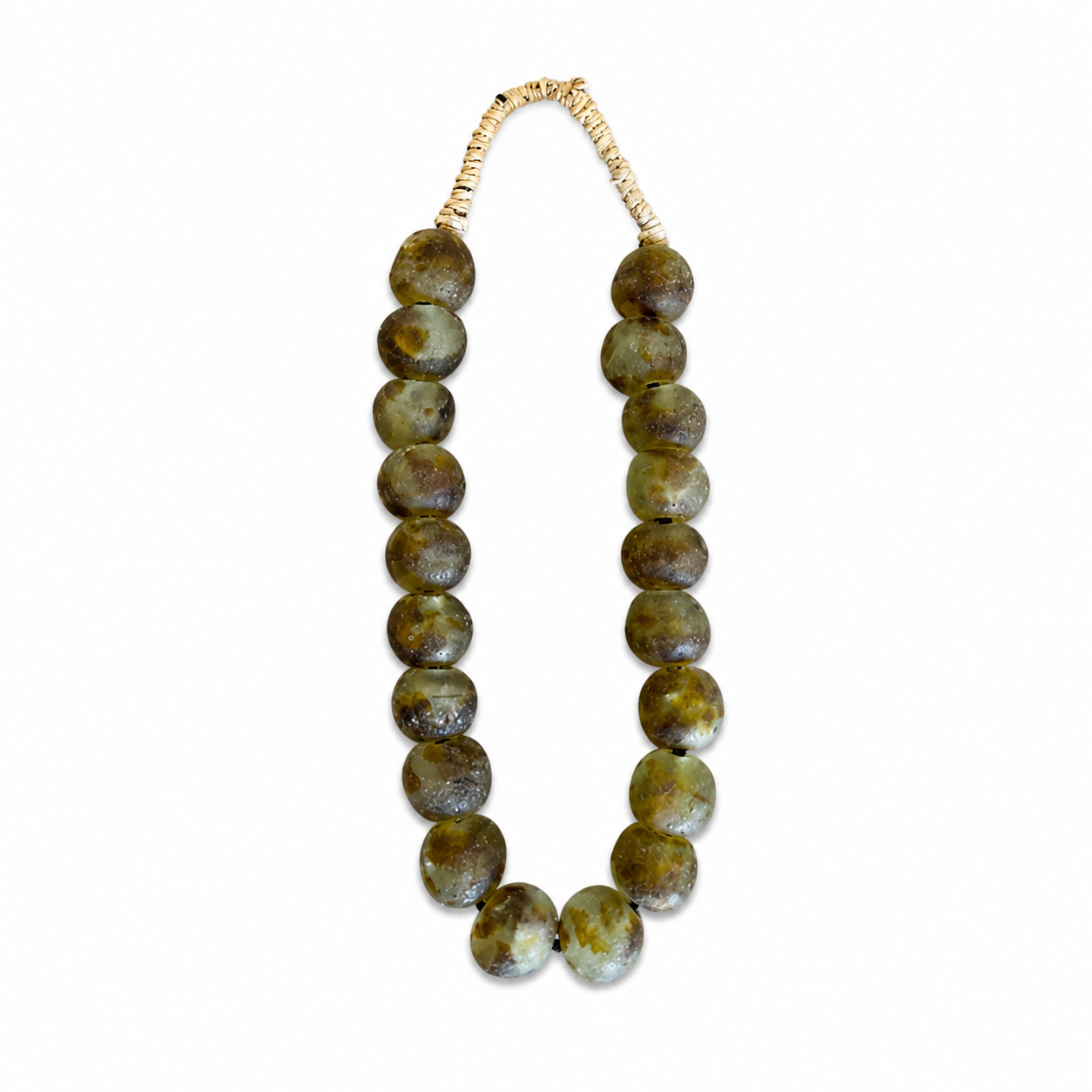 Green Glass Beads