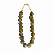 Green Glass Beads