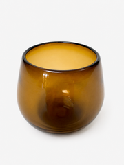 Ronde Blown Glass, Amber