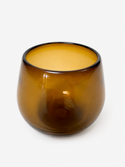 Ronde Blown Glass, Amber