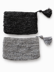 Raffia Clutch