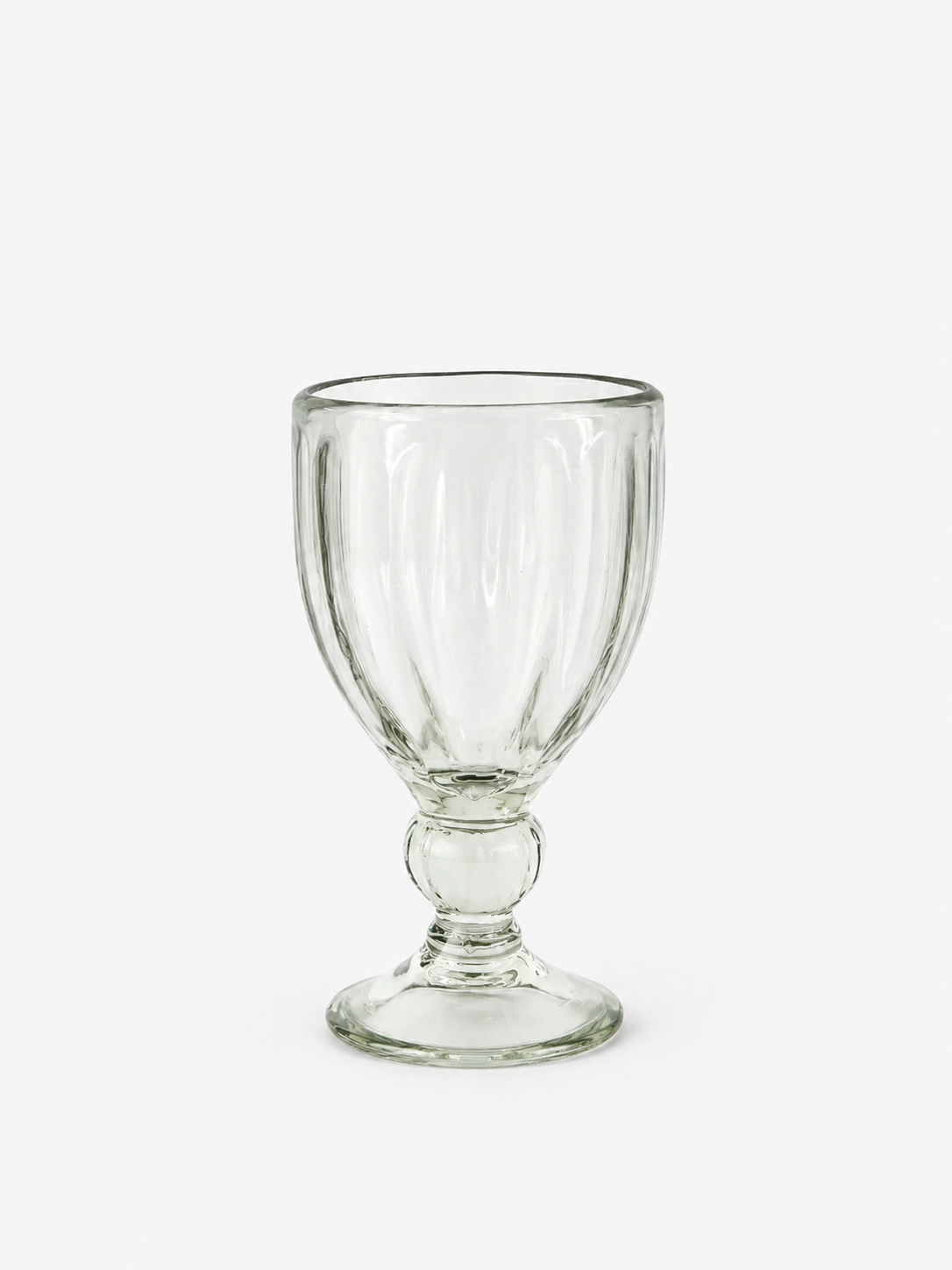 Handblown Fluted Wine Glass