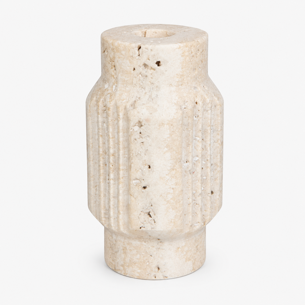 Altis Travertine Candle Holder Tall
