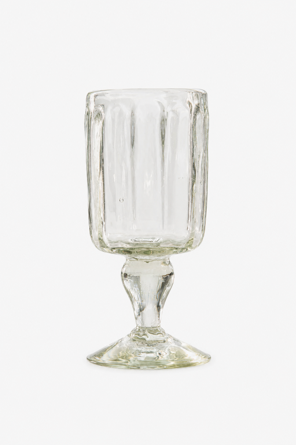 Handblown Fluted Glass
