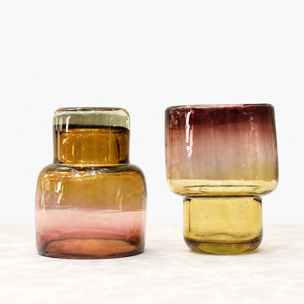 Hand Blown Stacking Glass Tumbler - Dawn - 10 oz - 300 ml