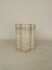 Emilia Fluted Travertine Sconce