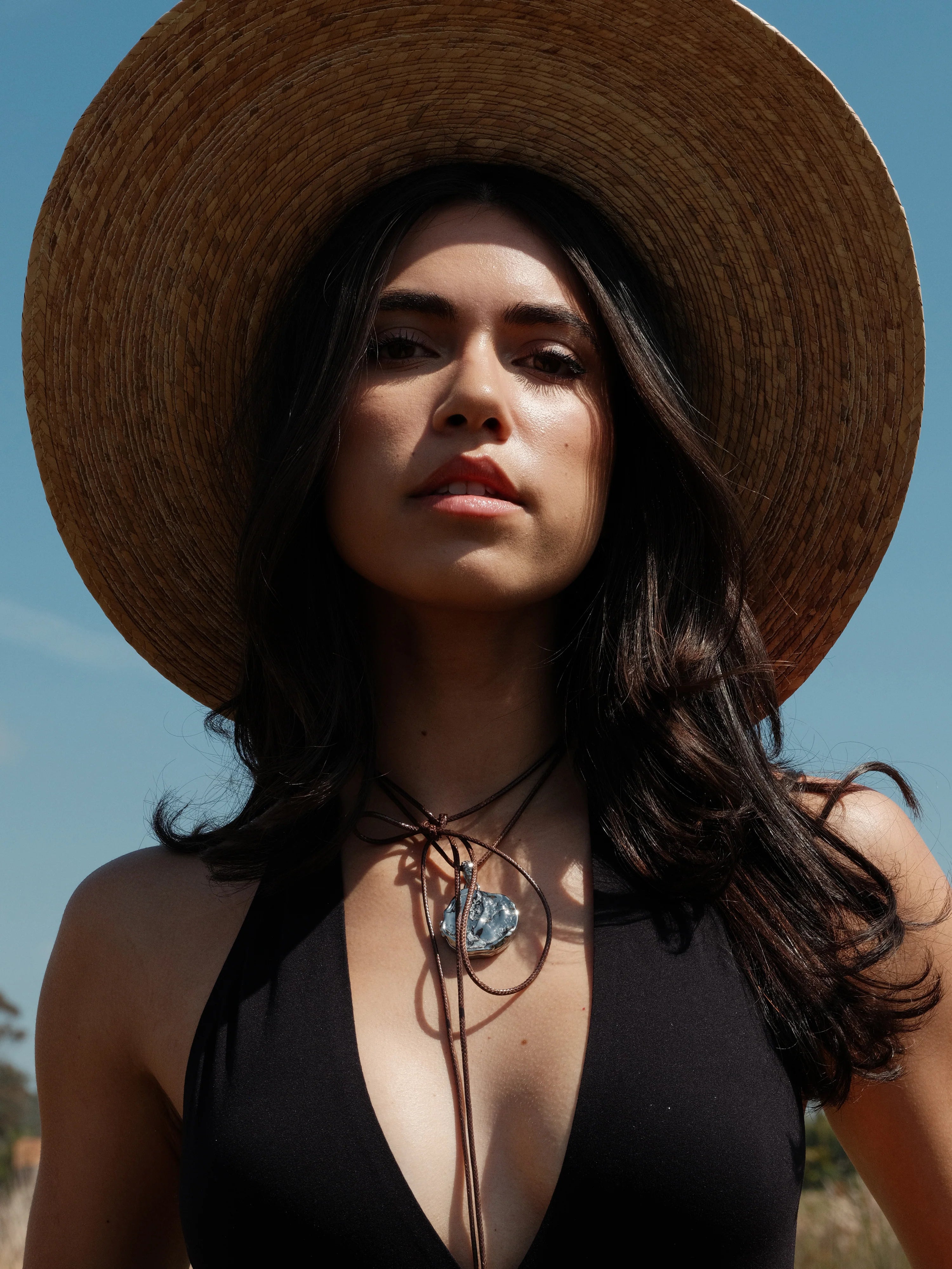 Solana Locket Necklace Silver