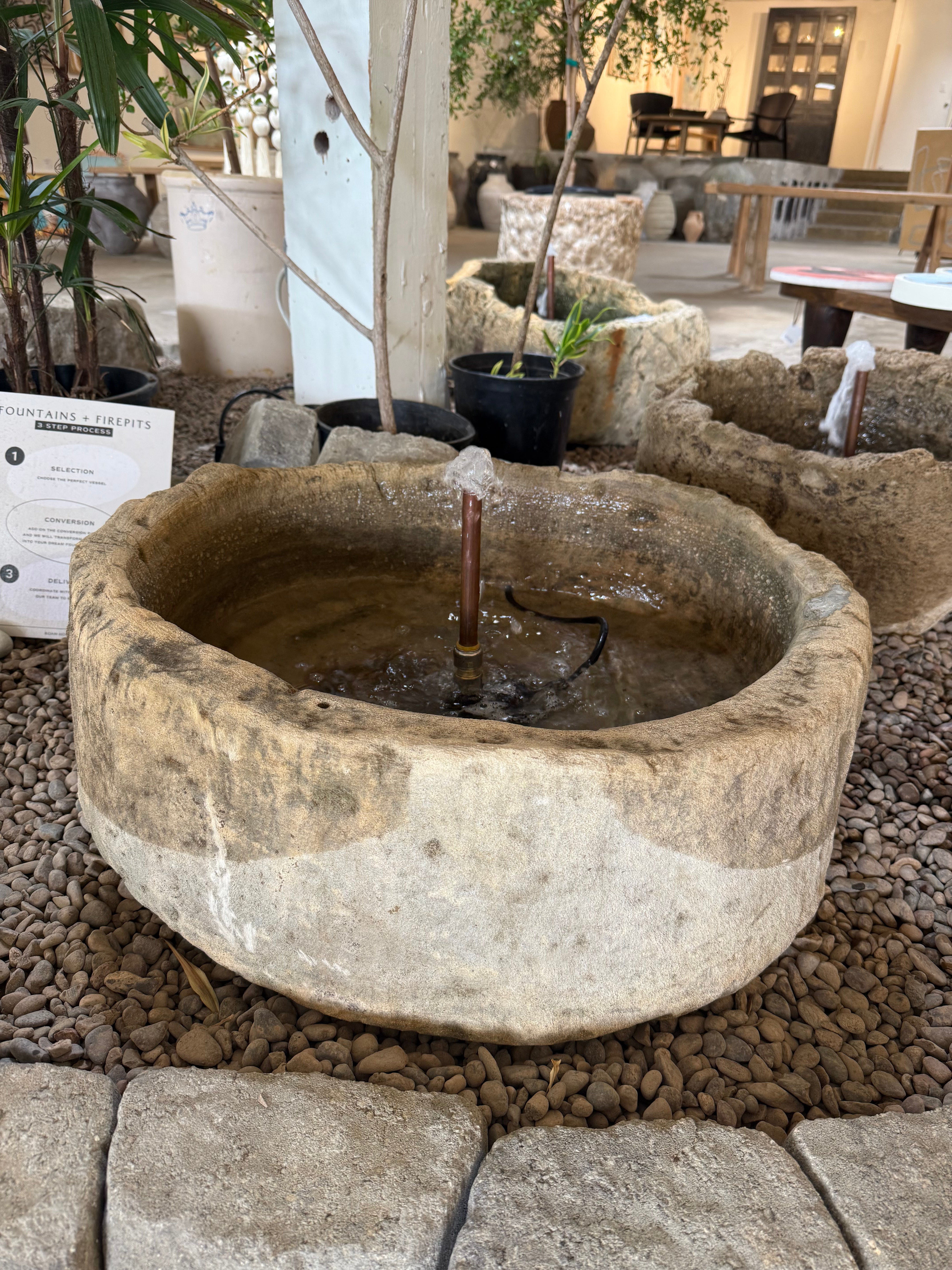 Limestone Fountain
