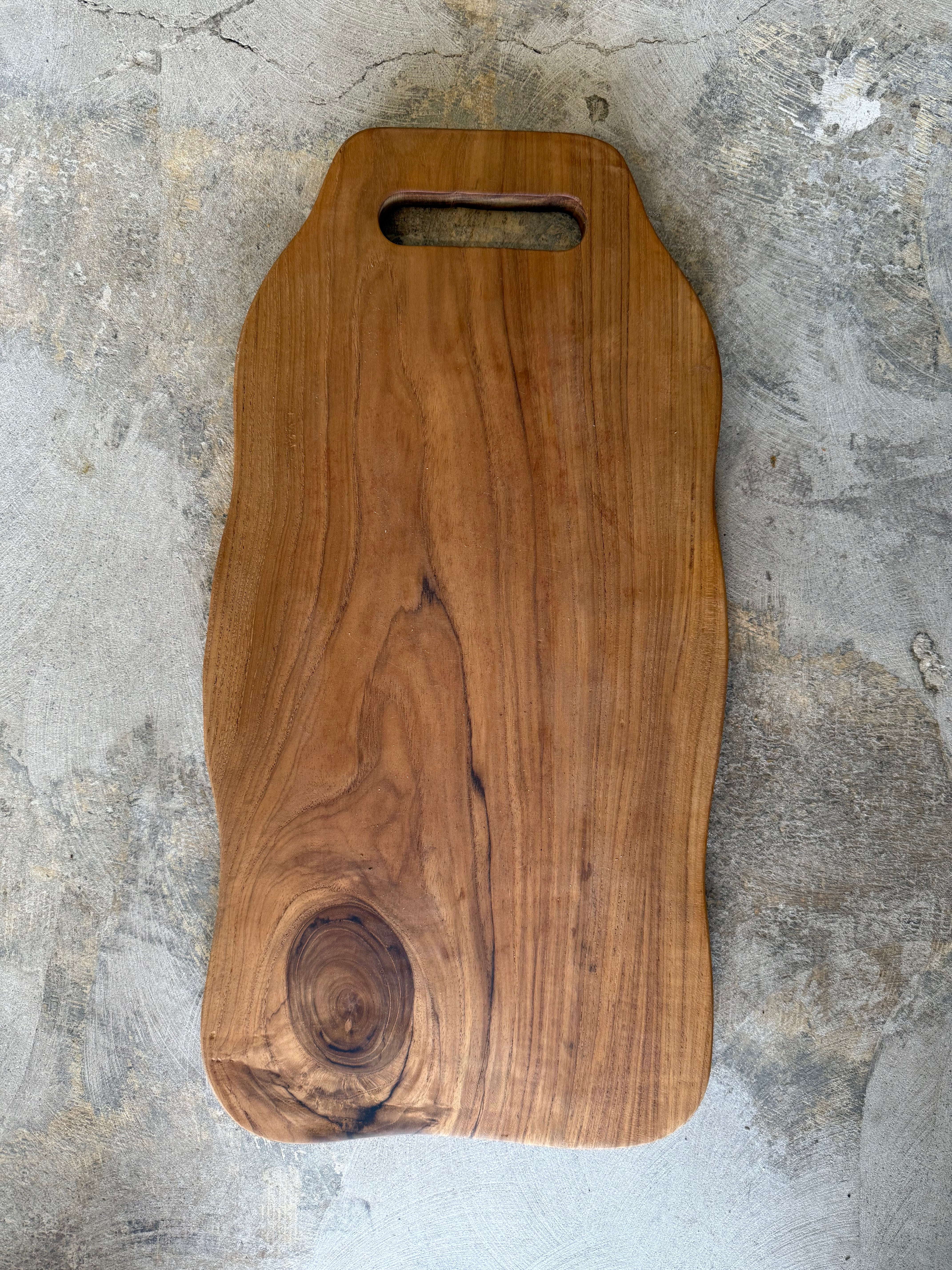 Teak Cutting Board Large (large handle)