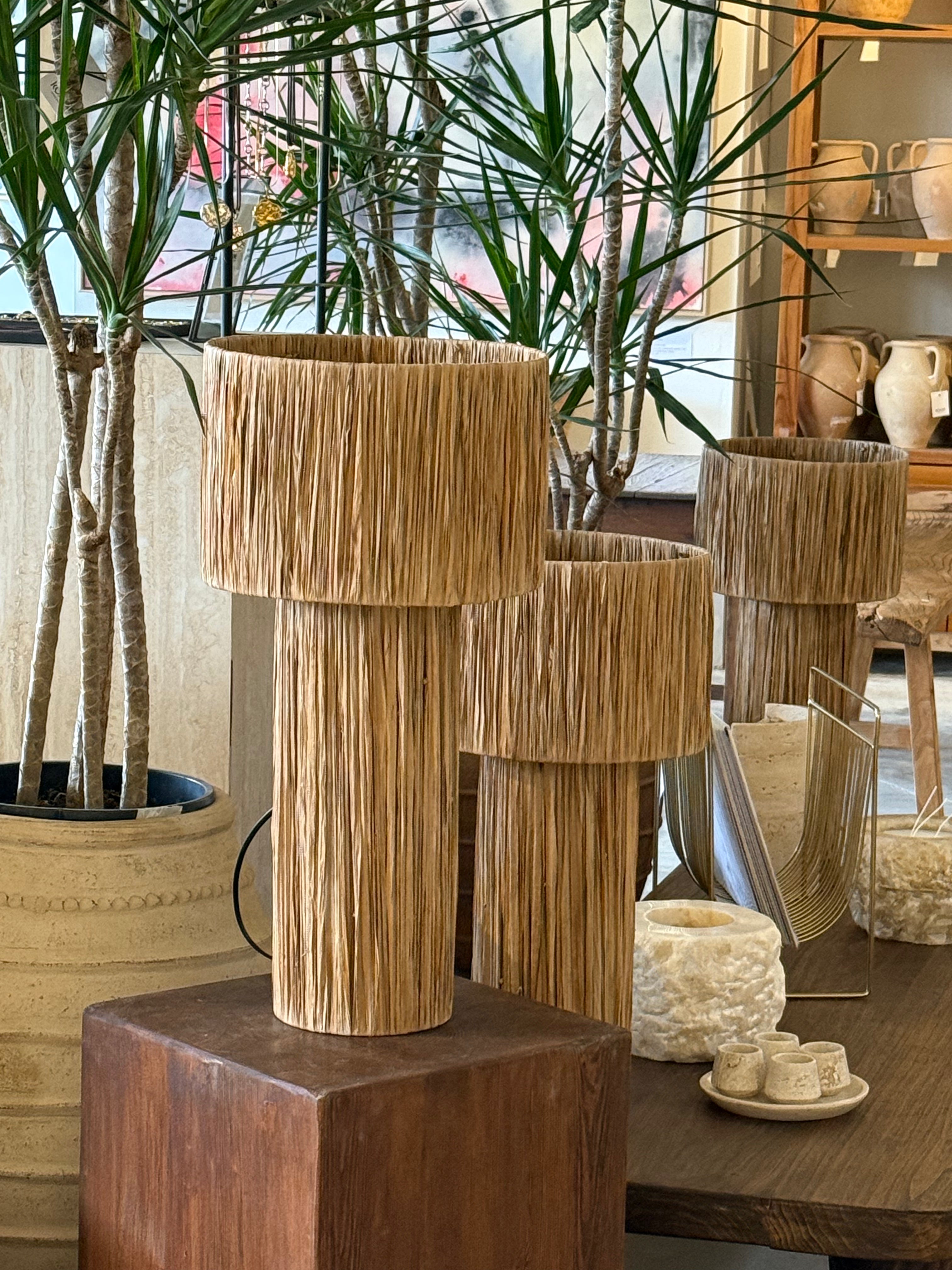 Raffia Lamp