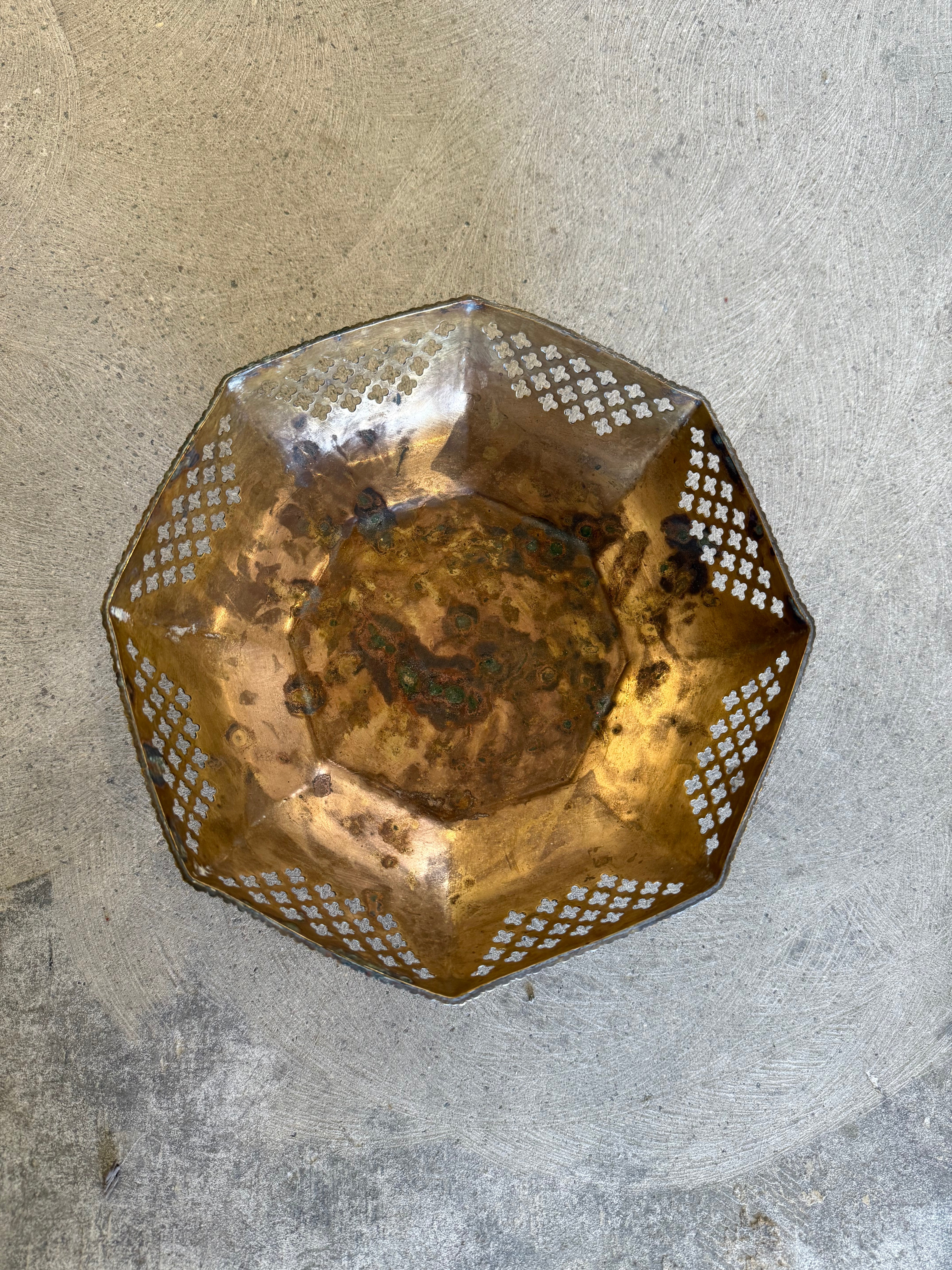 Brass Cutout Bowl