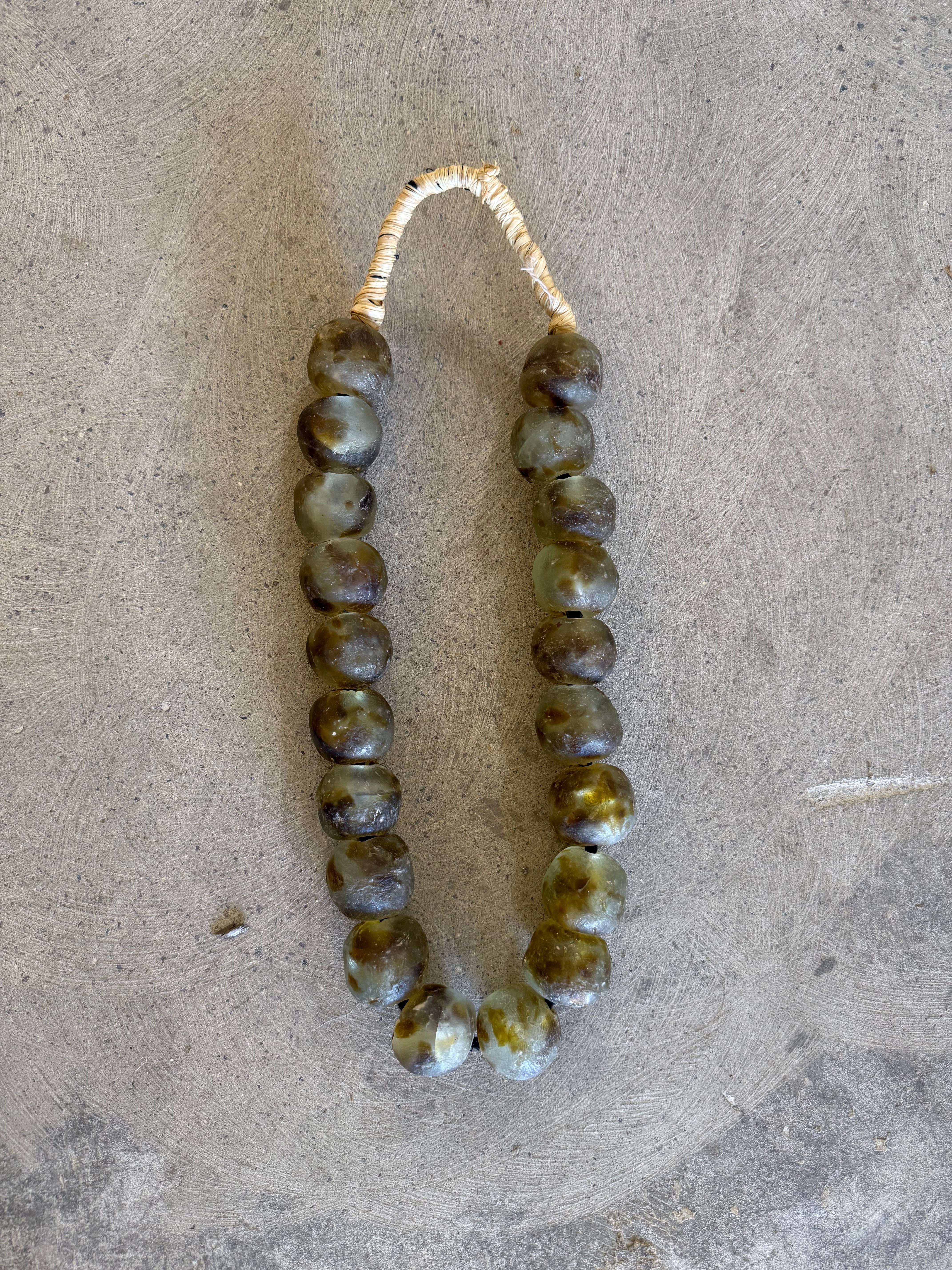 Green Glass Beads