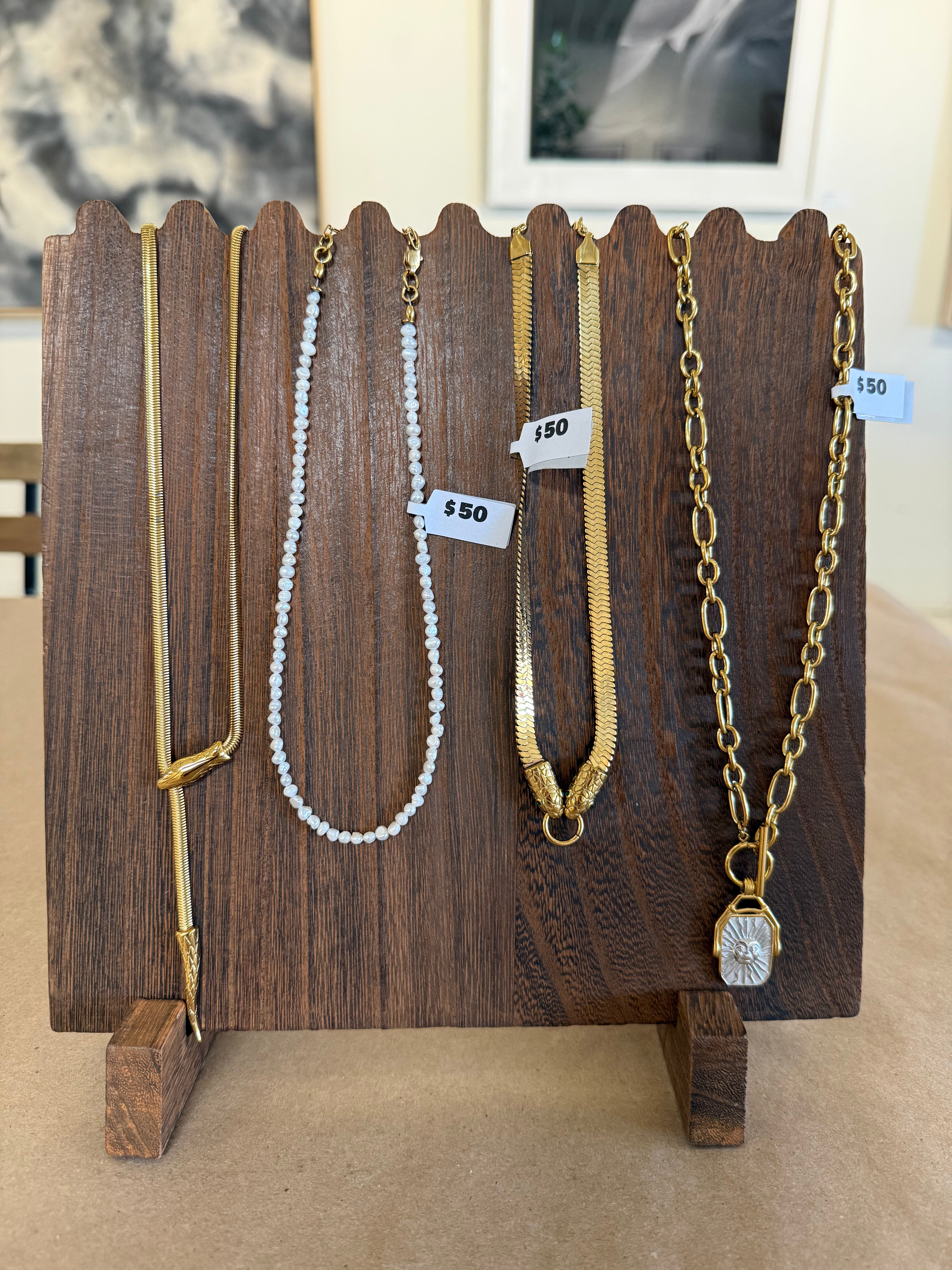BUYA NECKLACE GEM/SNAKES/CHUNKY
