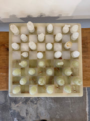 Green Onyx Chess Set