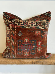 Turkish Pile Throw Pillow Patterned
