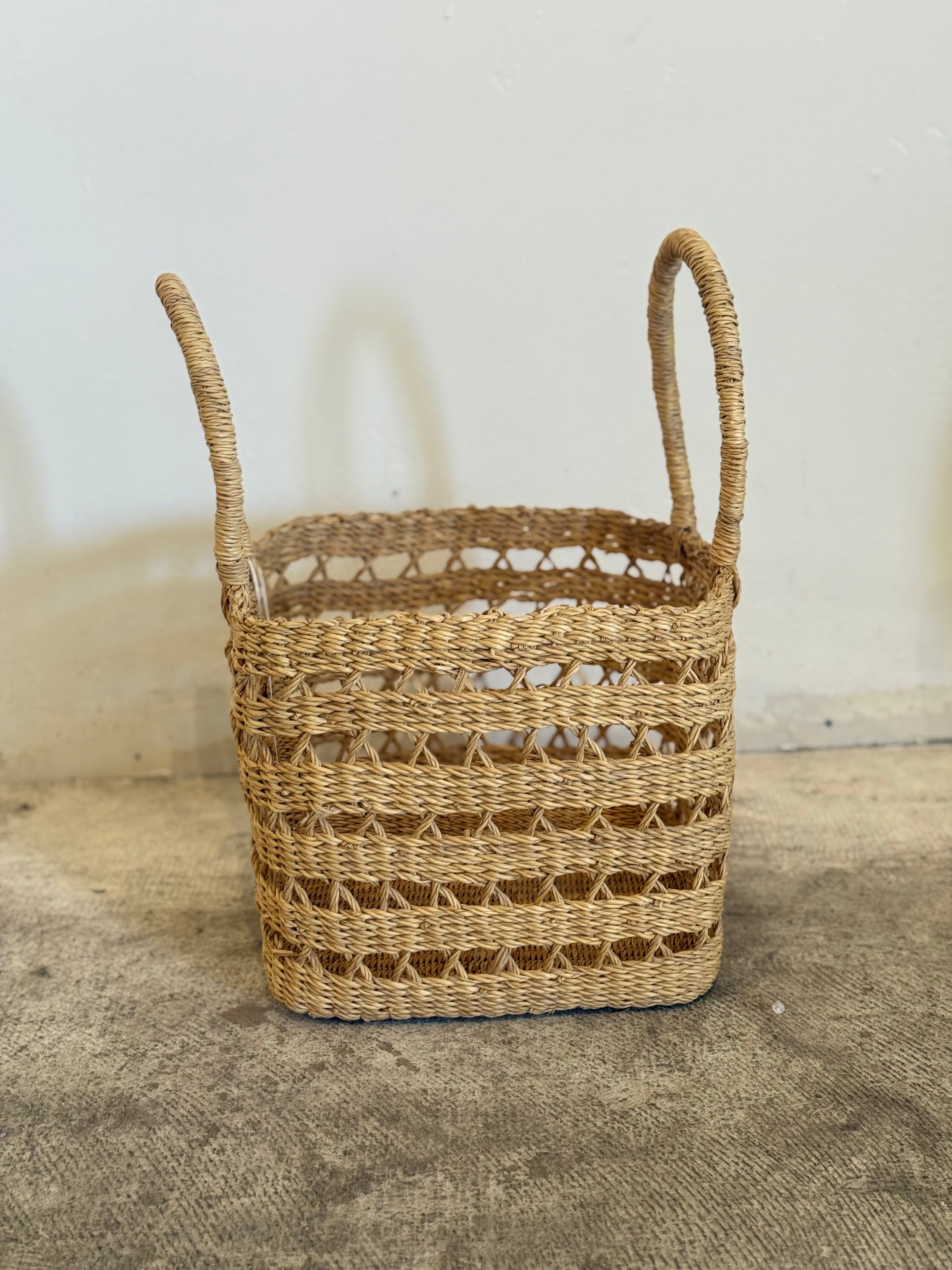 Handmade Square Storage Basket Medium