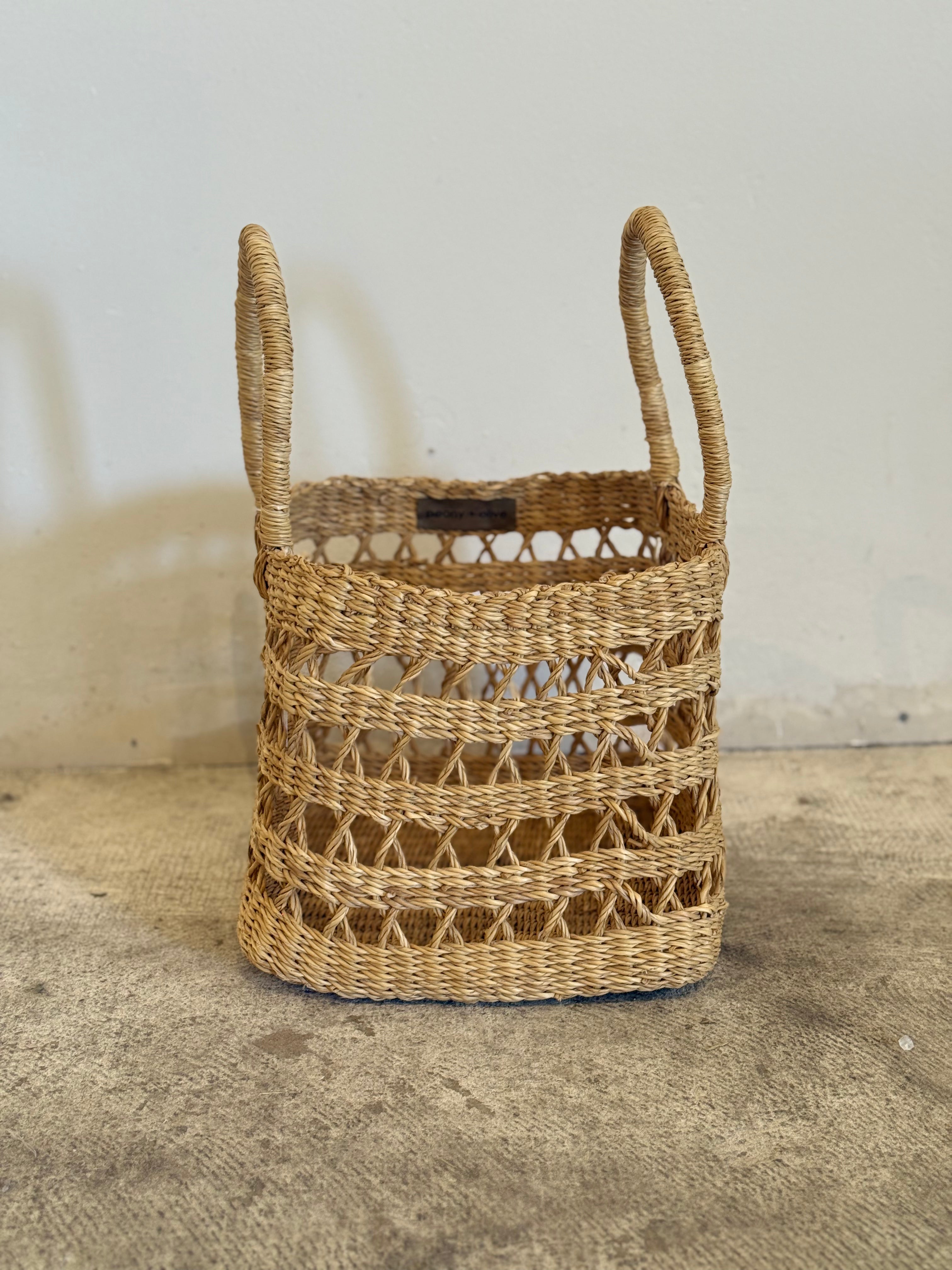 Handmade Square Storage Basket Small