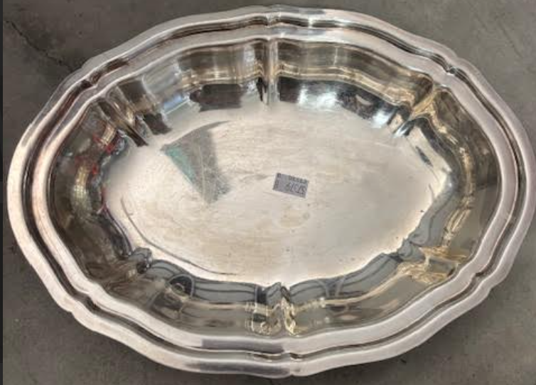 Oval Silver Tray