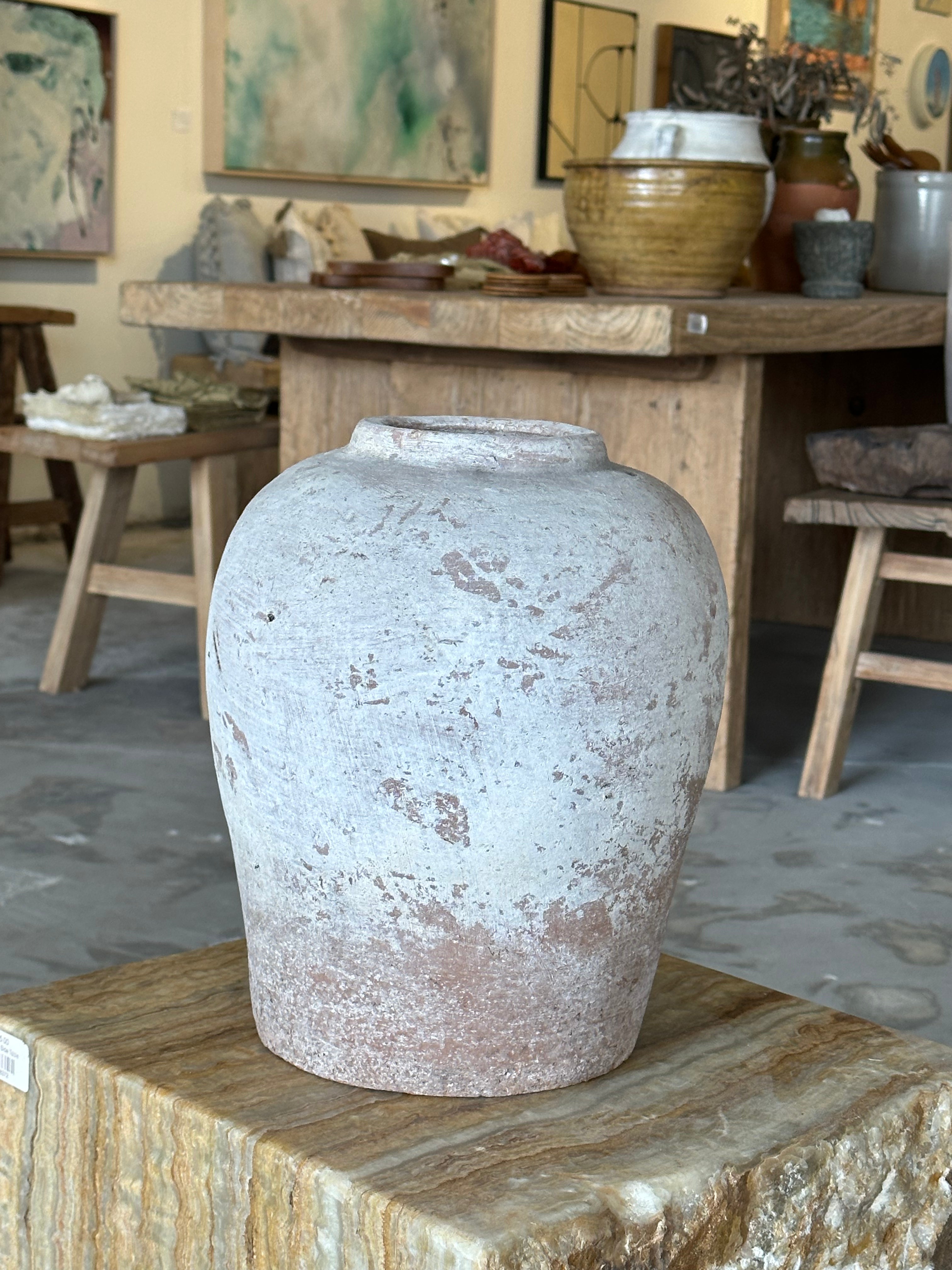 Indo washed terracotta pot 2