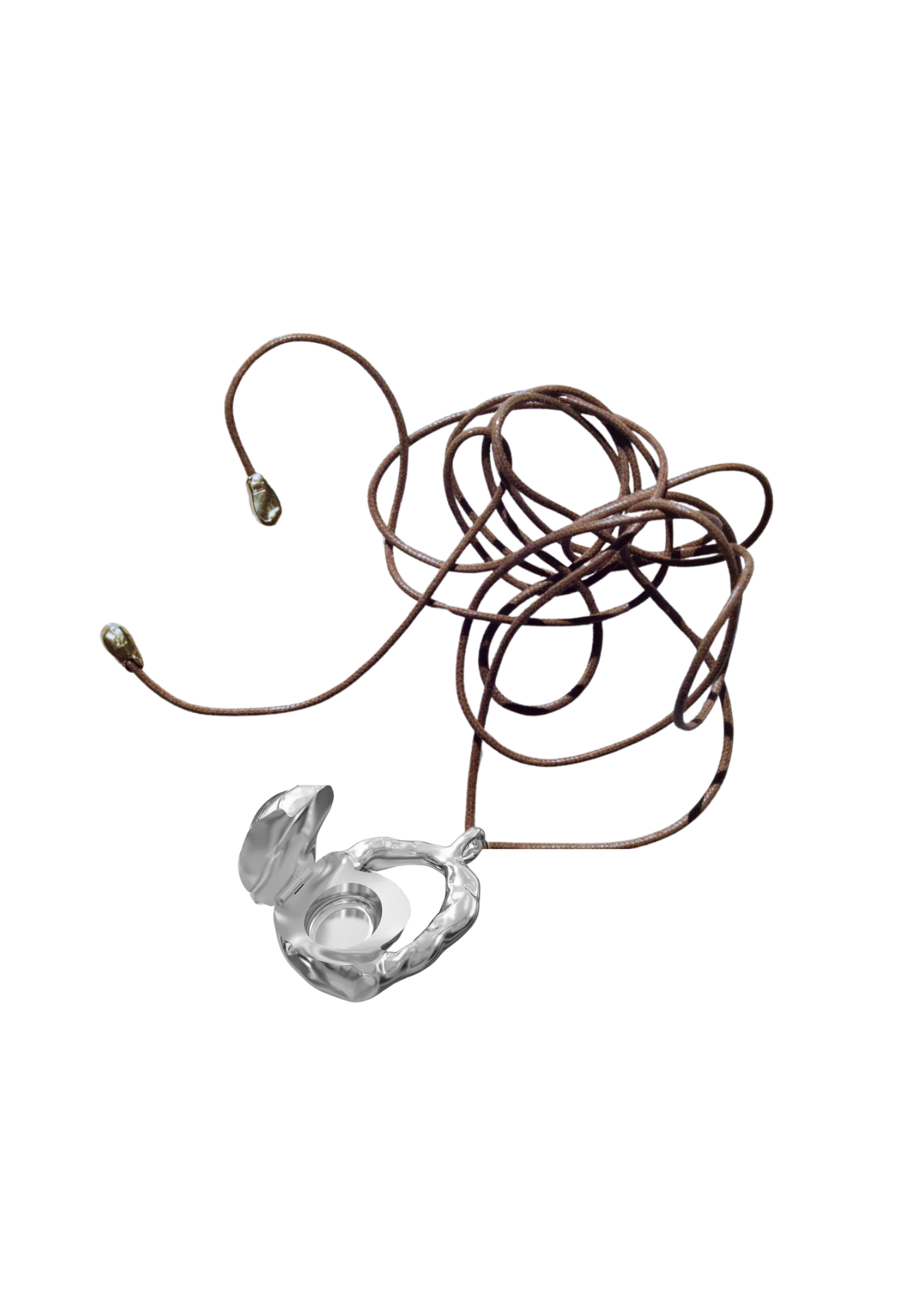 Ibiza Locket Necklace Silver