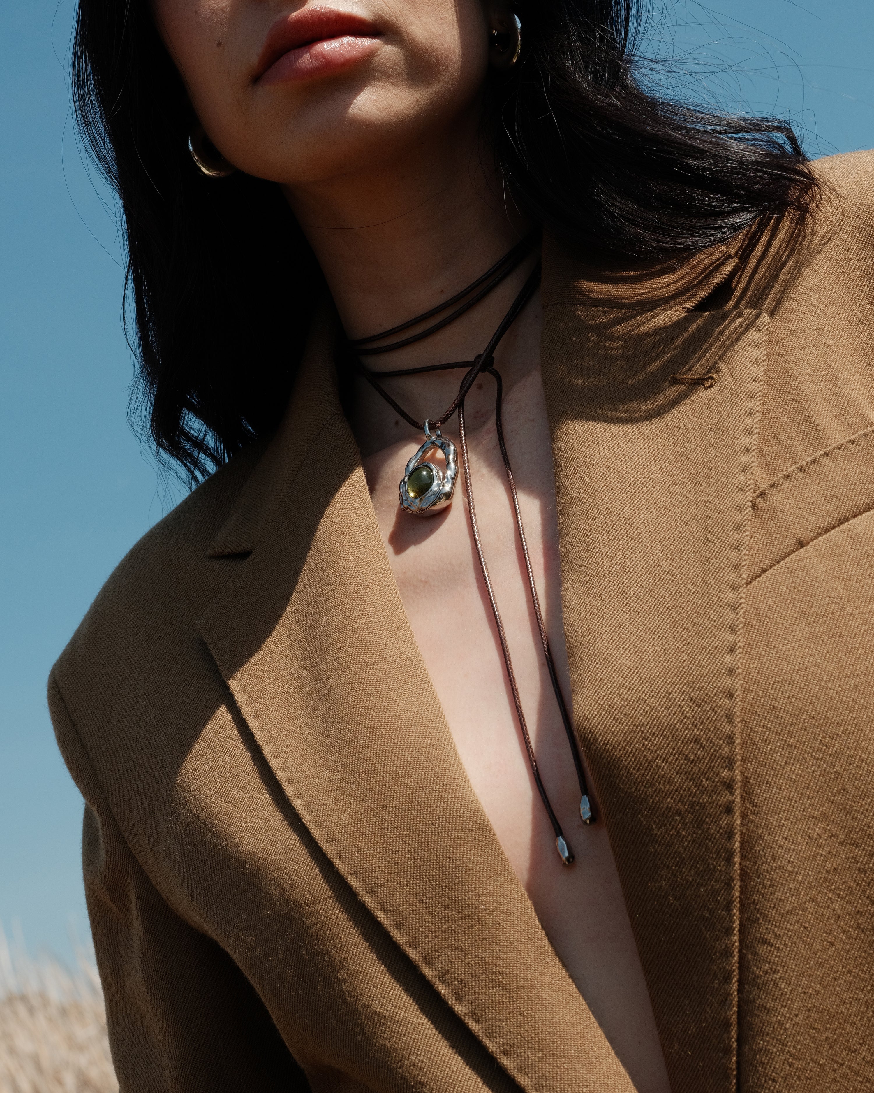 Ibiza Locket Necklace Silver