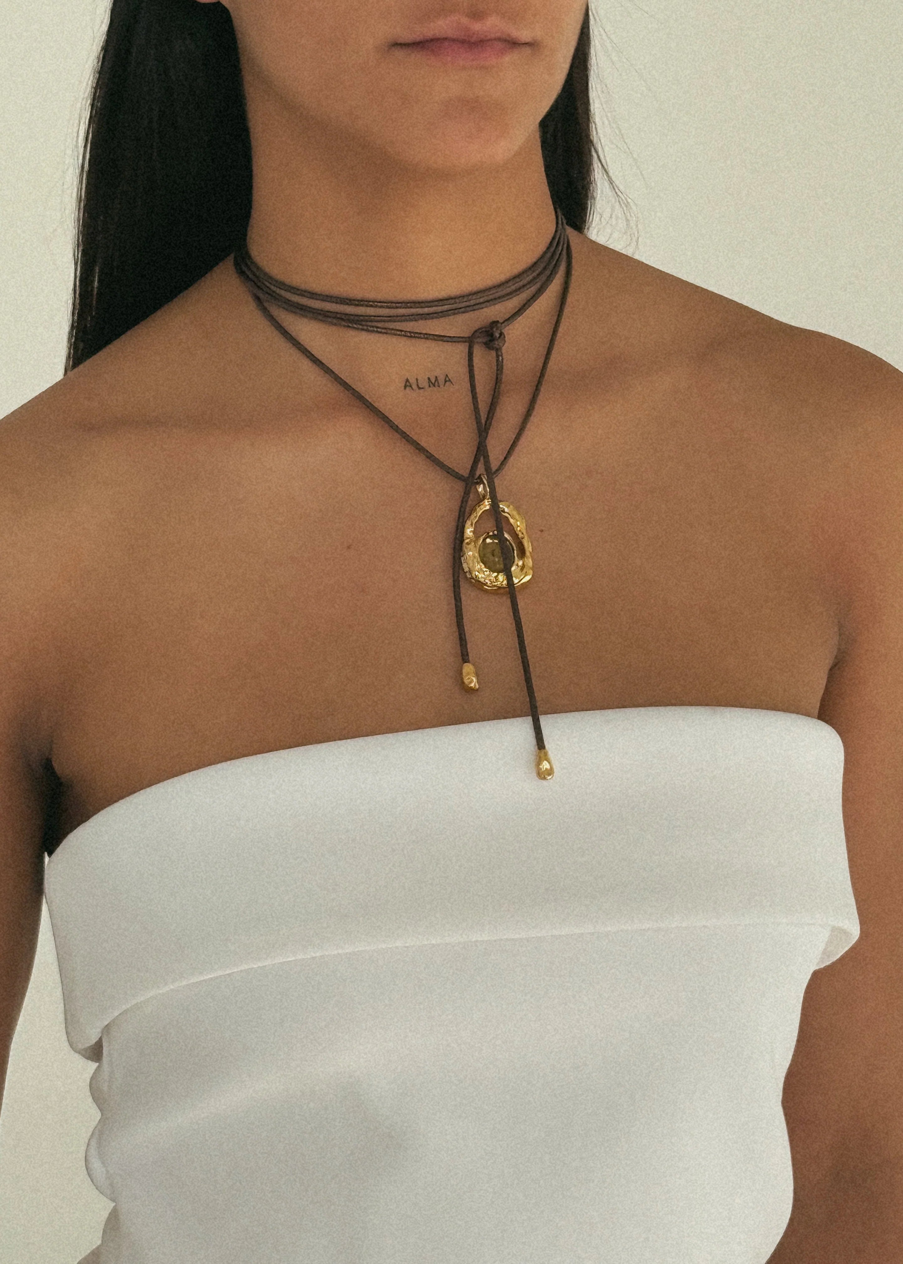 Ibiza Locket Necklace Gold