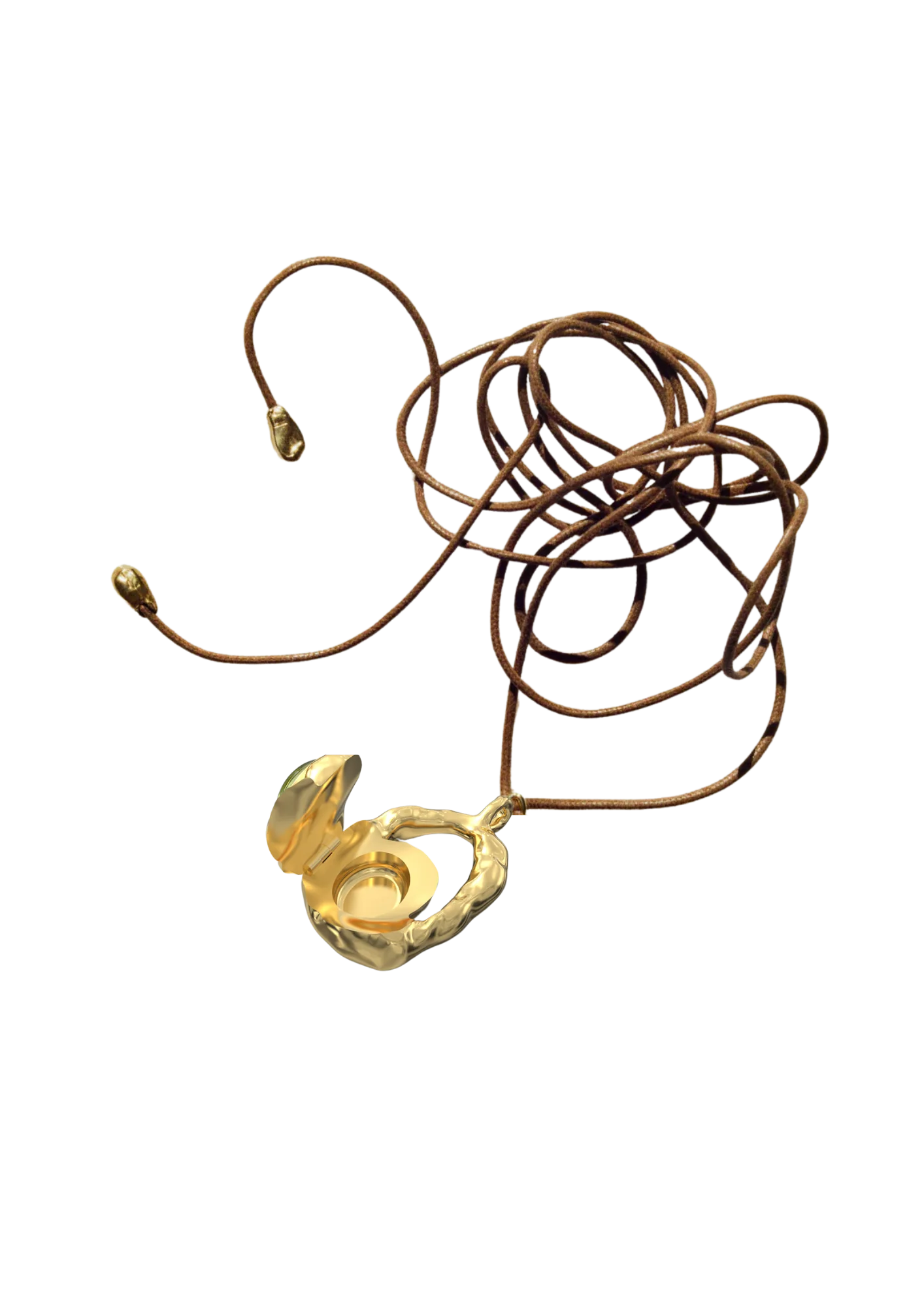 Ibiza Locket Necklace Gold