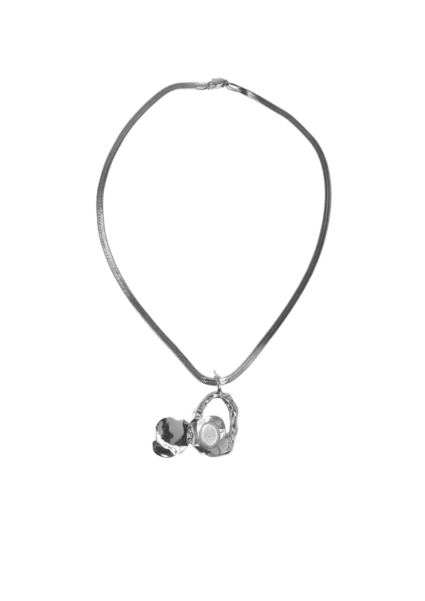 Malibu Locket Necklace Silver