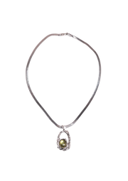 Malibu Locket Necklace Silver