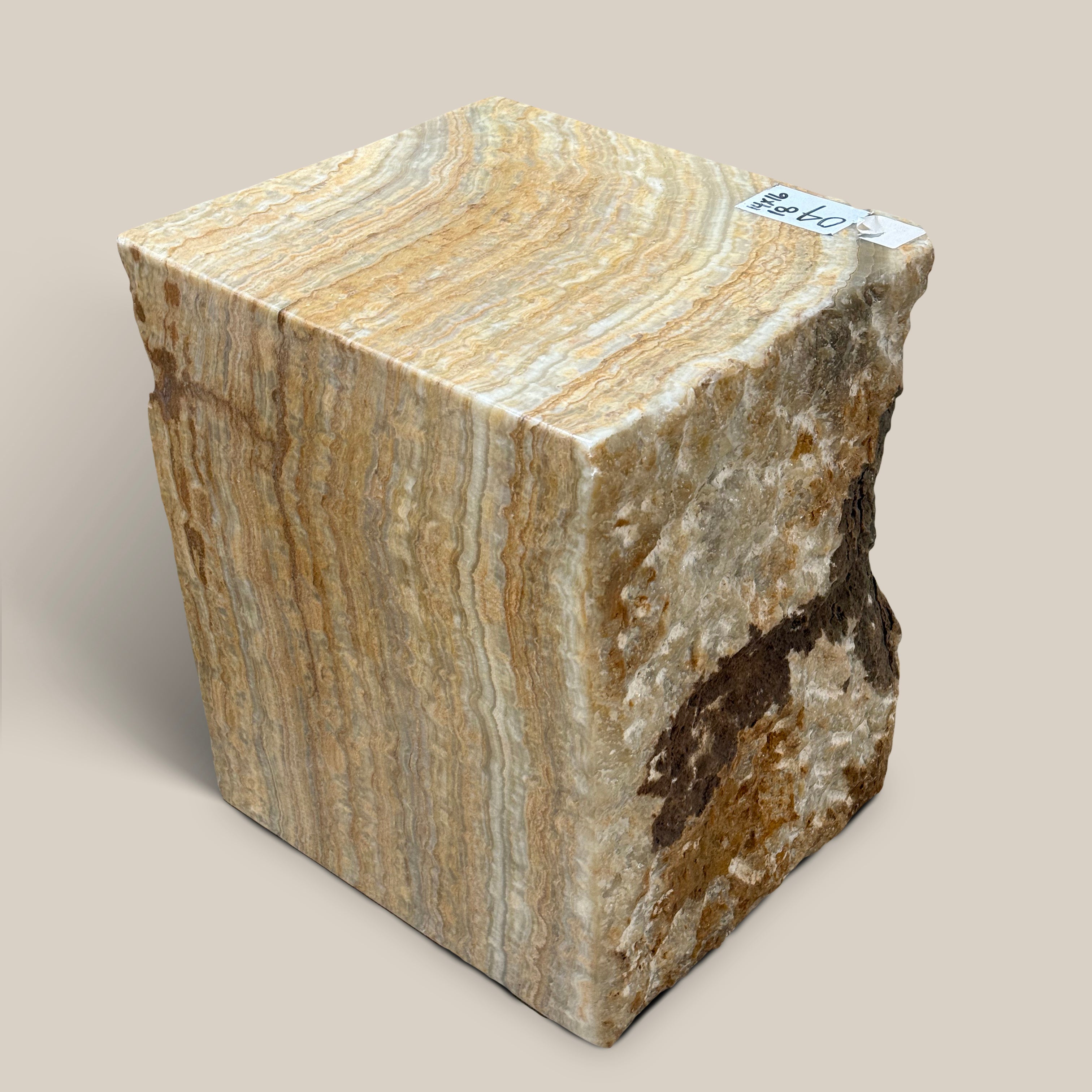 Raw Onyx Side Table