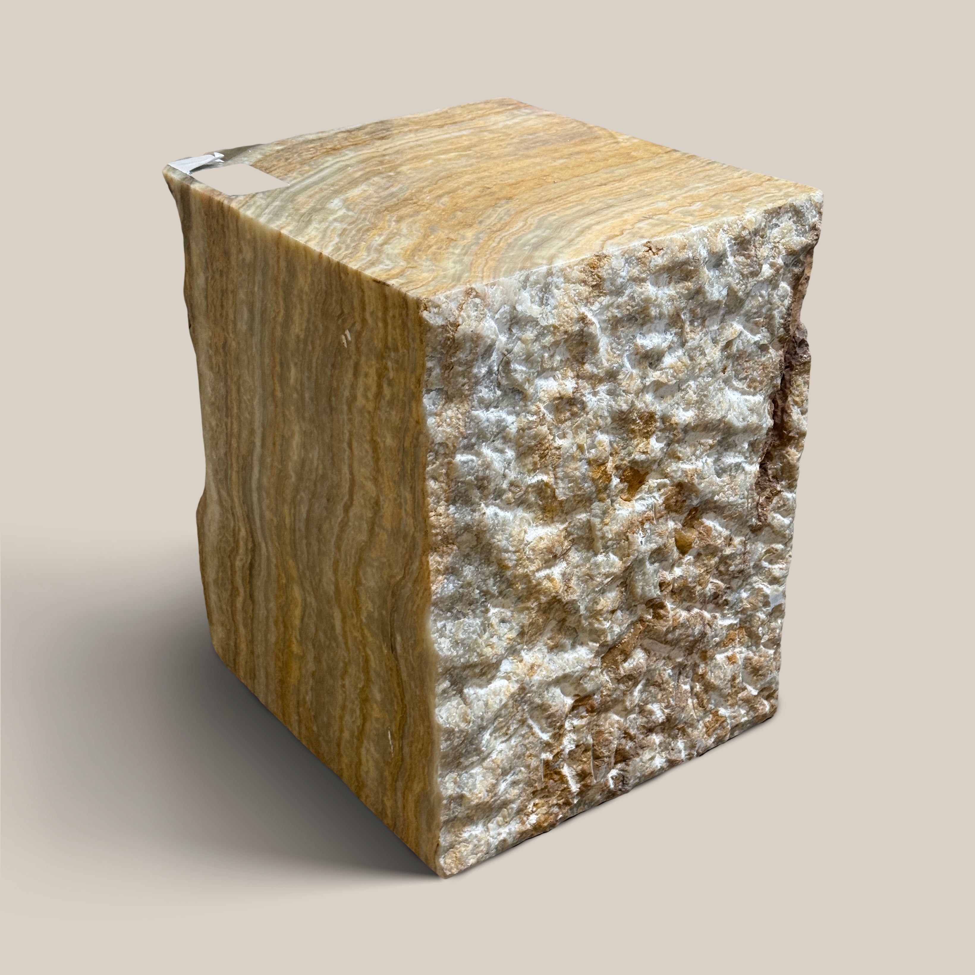 Raw Onyx Side Table