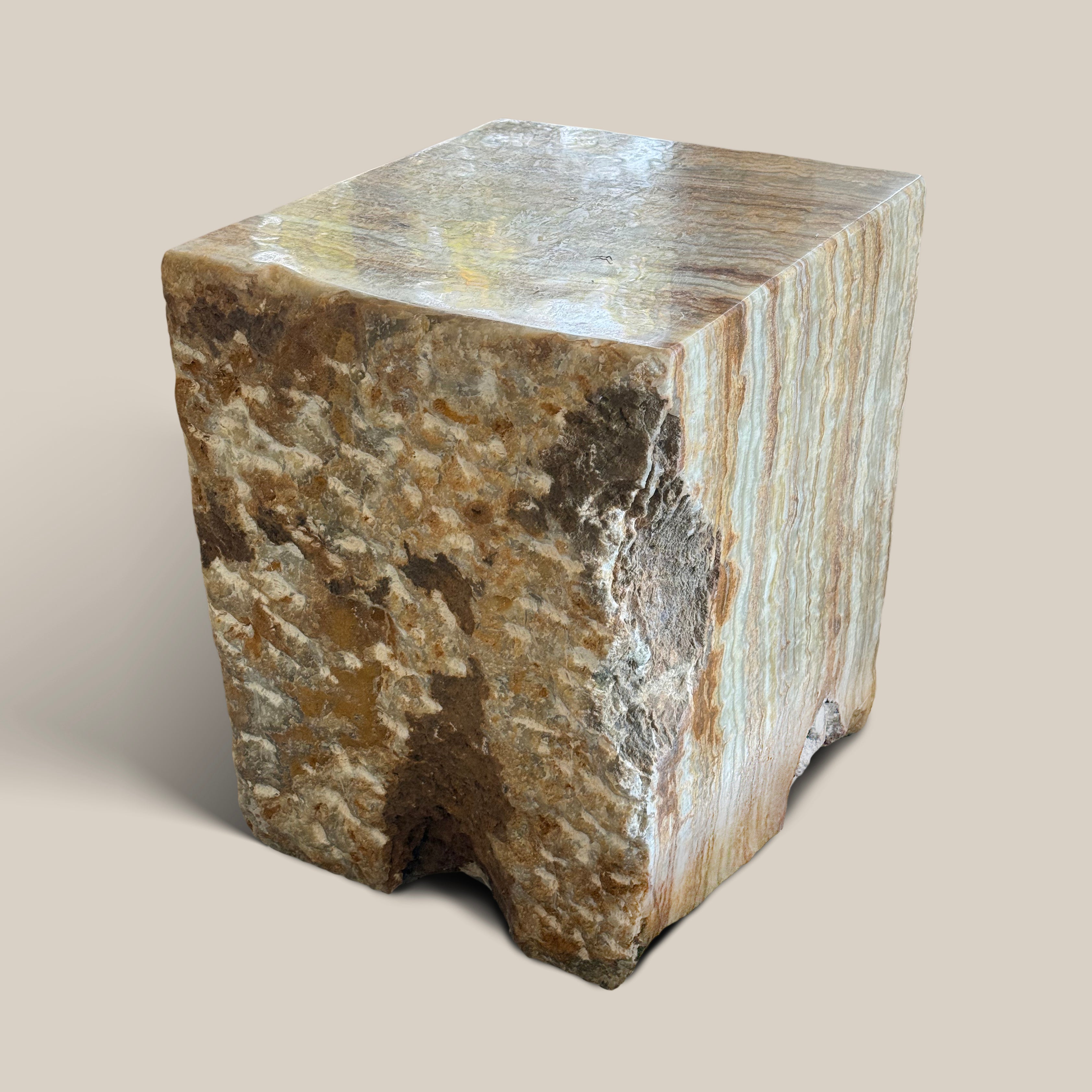 Raw Onyx Side Table